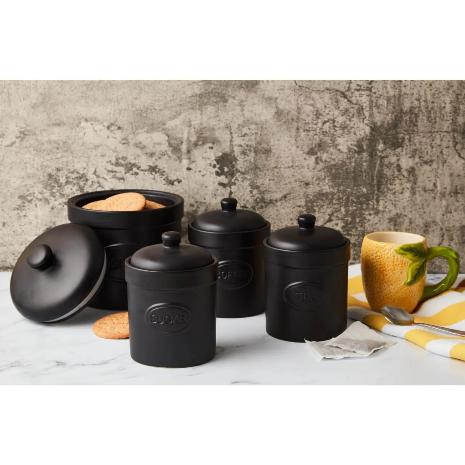 Bia International Sugar Canister - Matte Black - Image 2