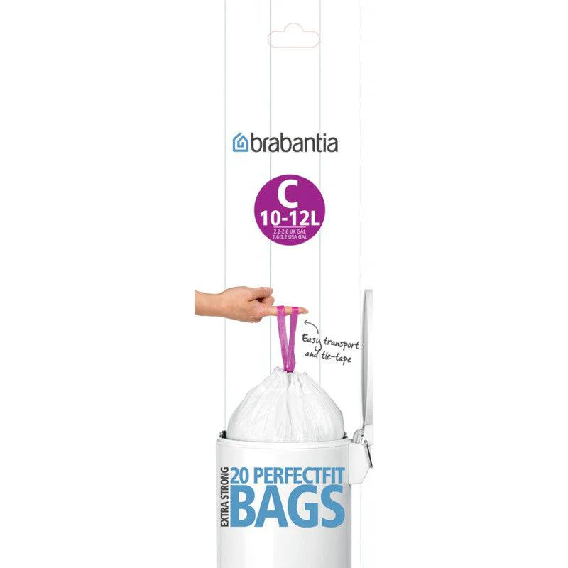 Brabantia PerfectFit Code C Bin Liners - 12 Litre