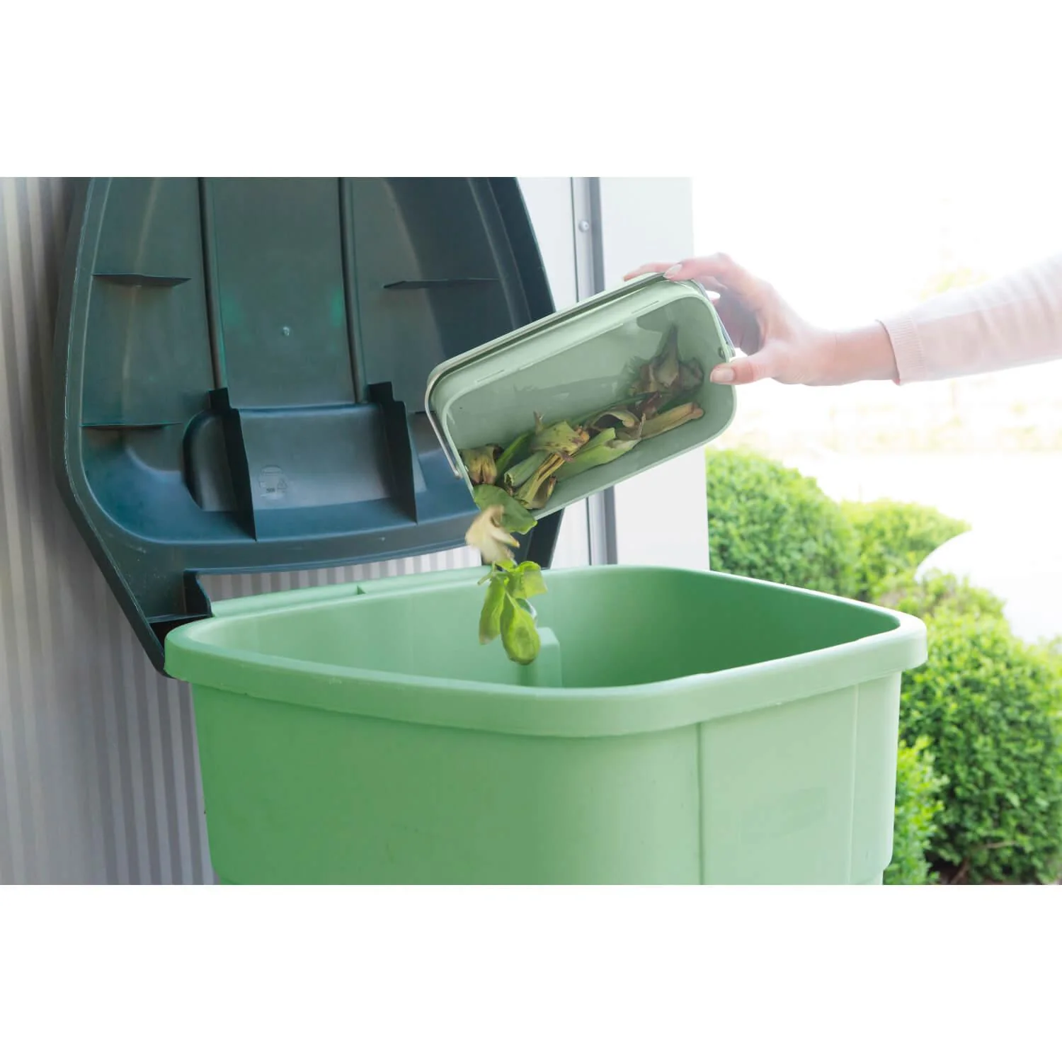 Brabantia SinkSide 1.8 Litre Food Waste Caddy - Jade Green - Image 6
