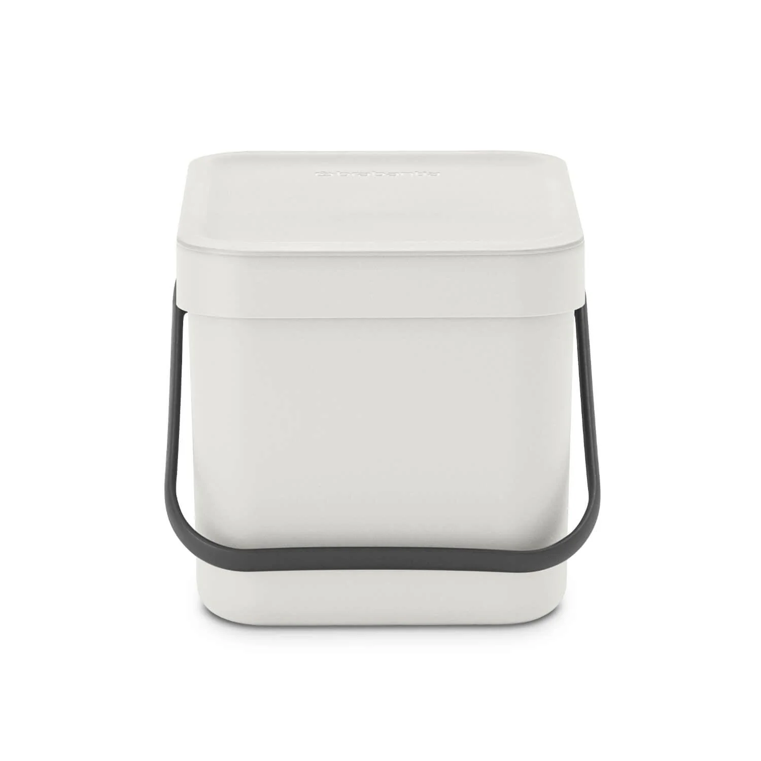 Brabantia Sort & Go 6 Litre Waste Bin - Light Grey - Image 2