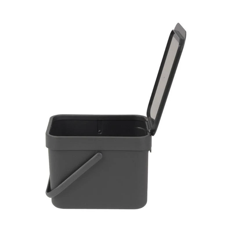 Brabantia Sort & Go 6 Litre Waste Bin - Grey - Image 4
