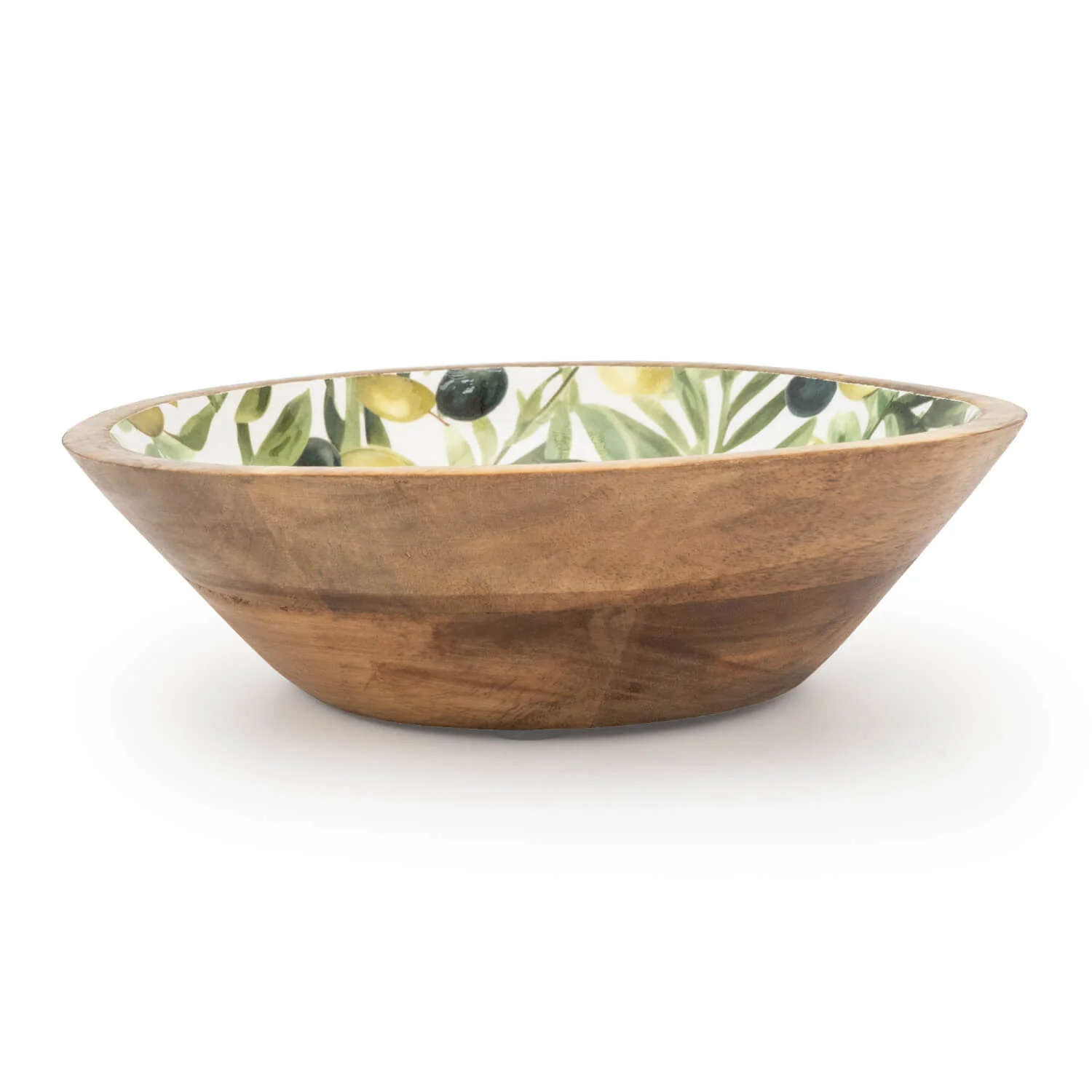 Candlelight 25cm Mango Wood Bowl - Olives - Image 2