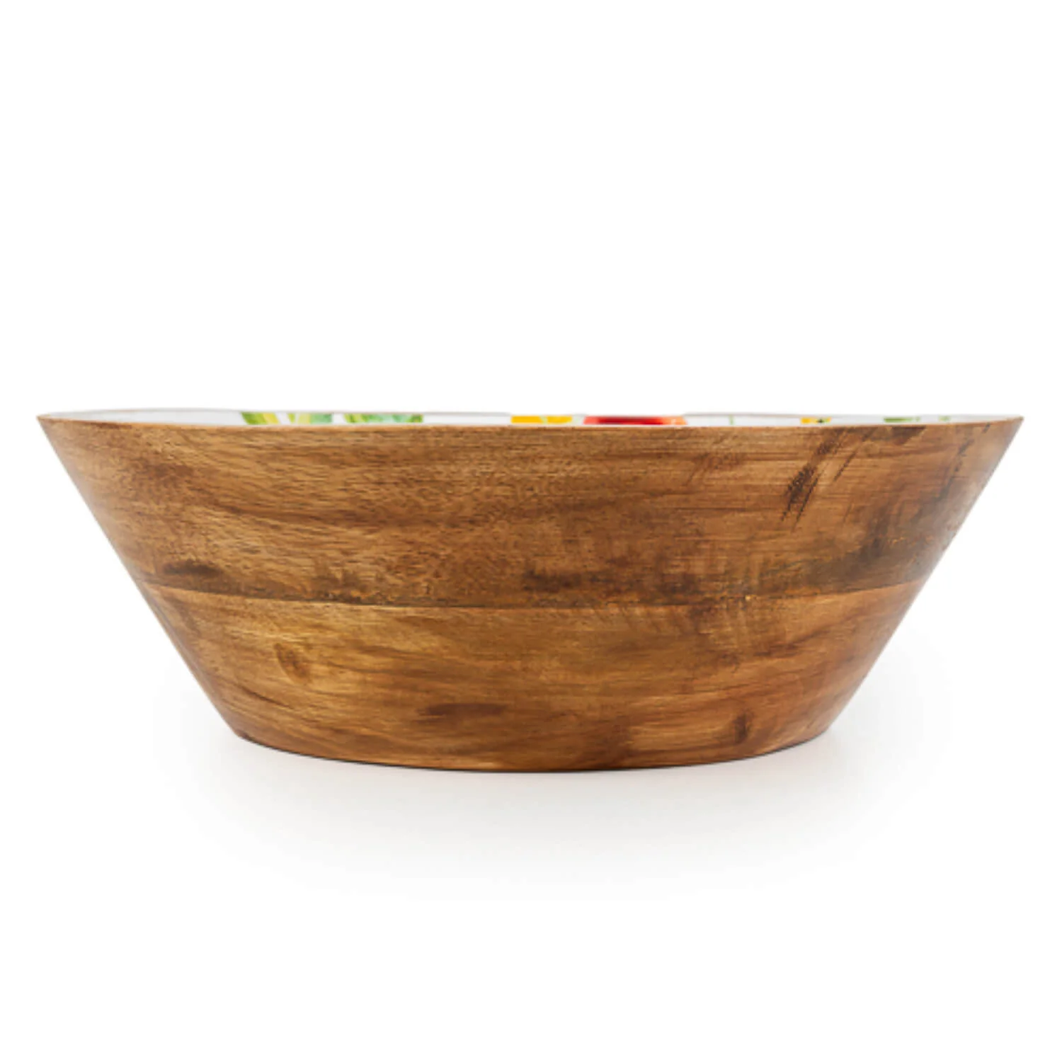 Candlelight 25cm Mango Wood Bowl - Tomato - Image 2