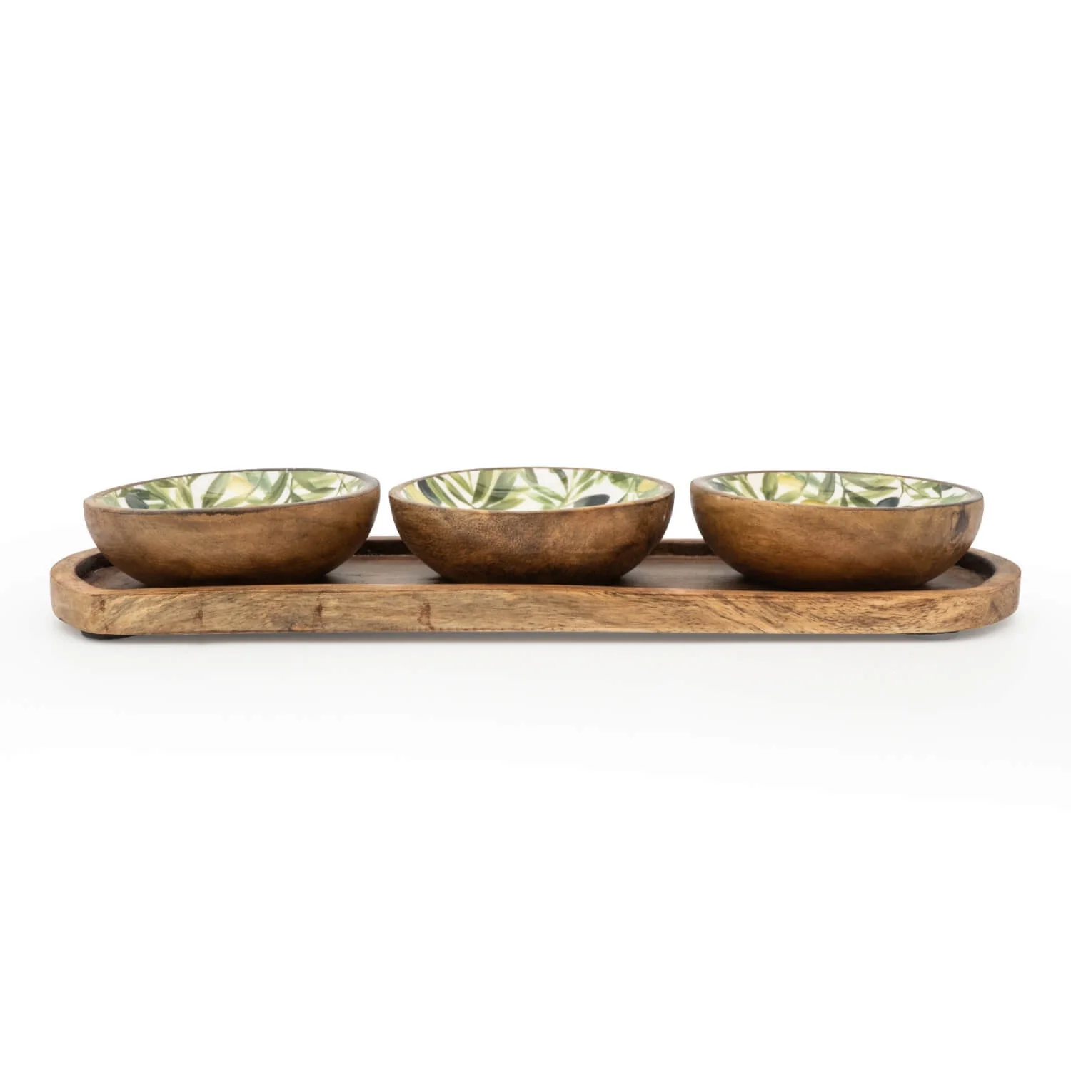 Candlelight 4-Piece Dipping Bowl Set - Olives