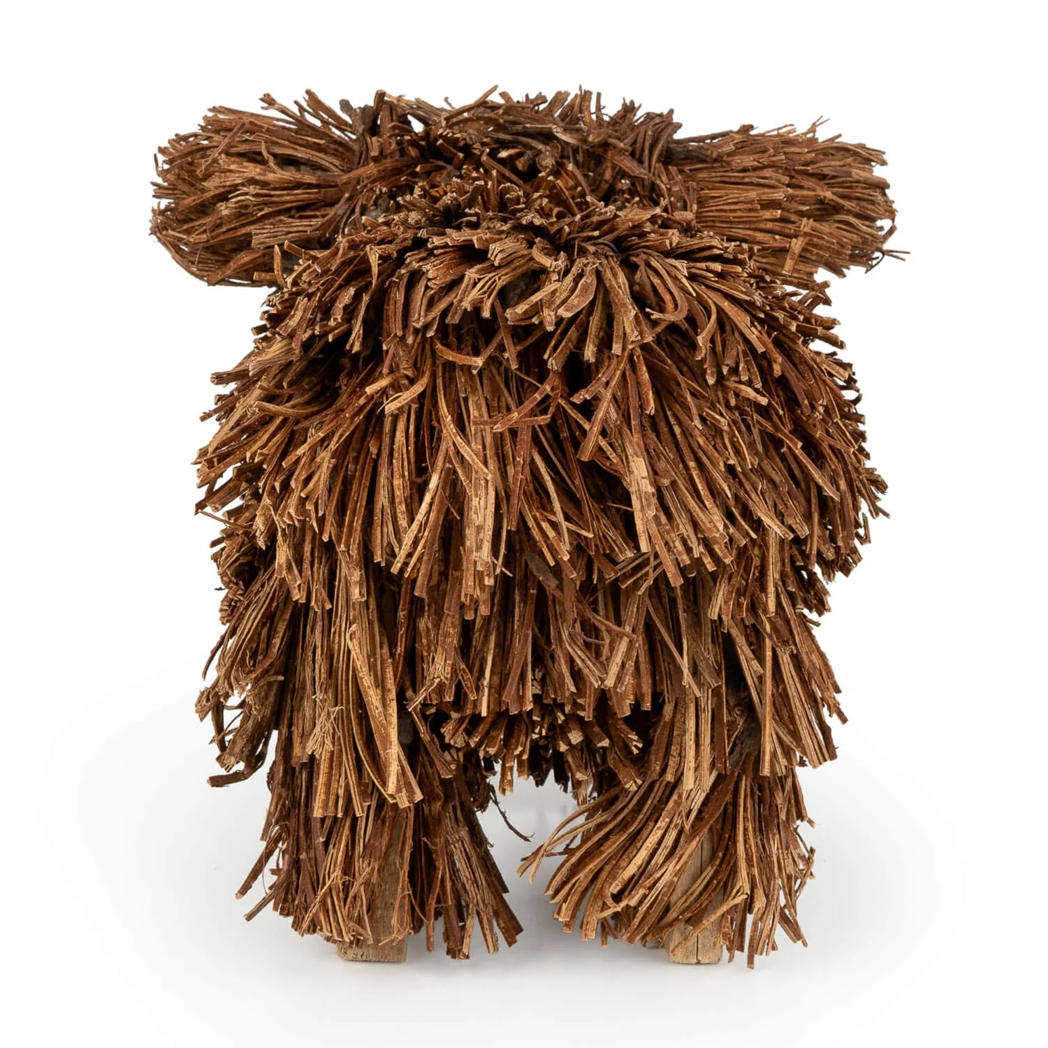 Candlelight 40cm x 30cm Wooden Twig Highland Cow - Image 2