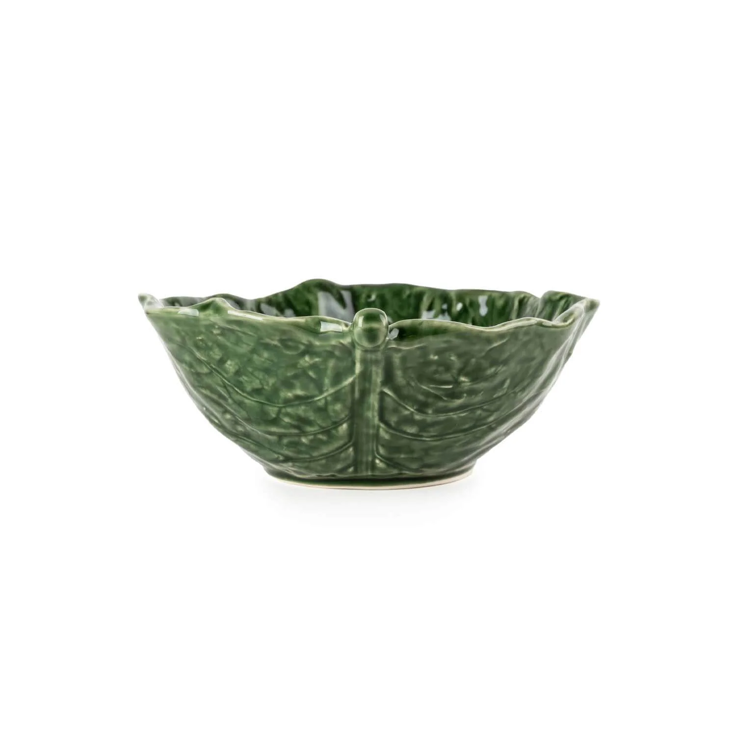 Candlelight Green Leaf Bowl - 17.5cm