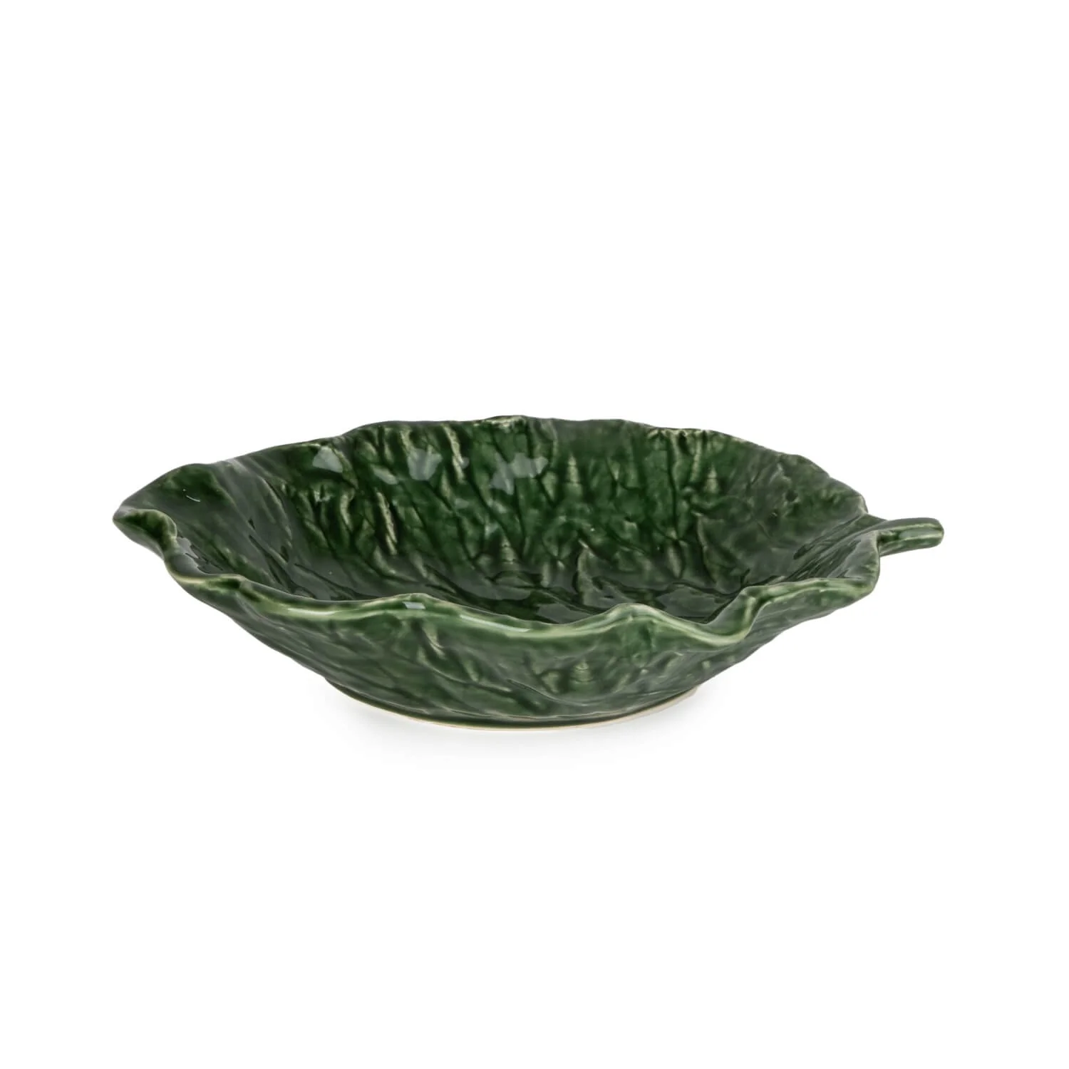 Candlelight Green Leaf Plate - 21.3cm