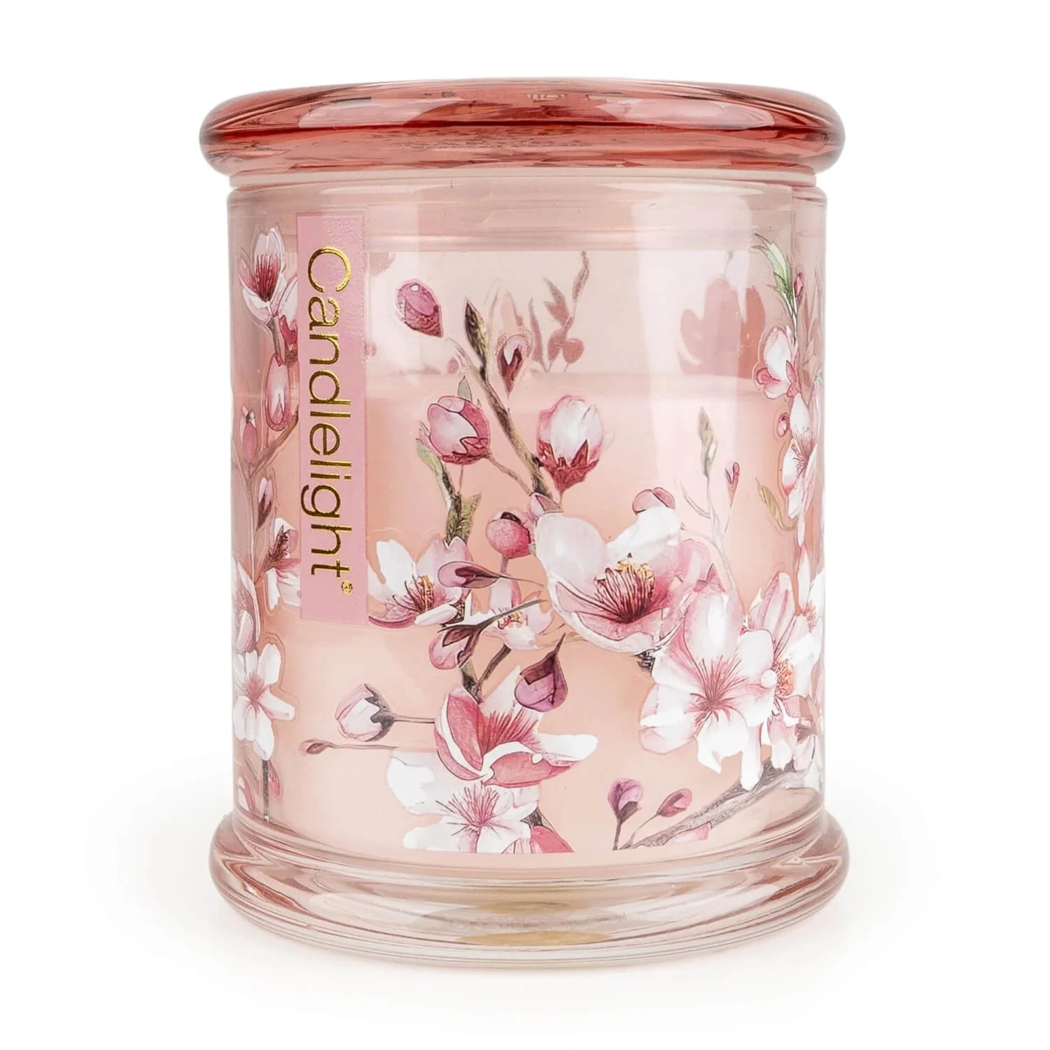 Candlelight Large Glass Scented Candle Jar - Cherry Blossom & Sakura