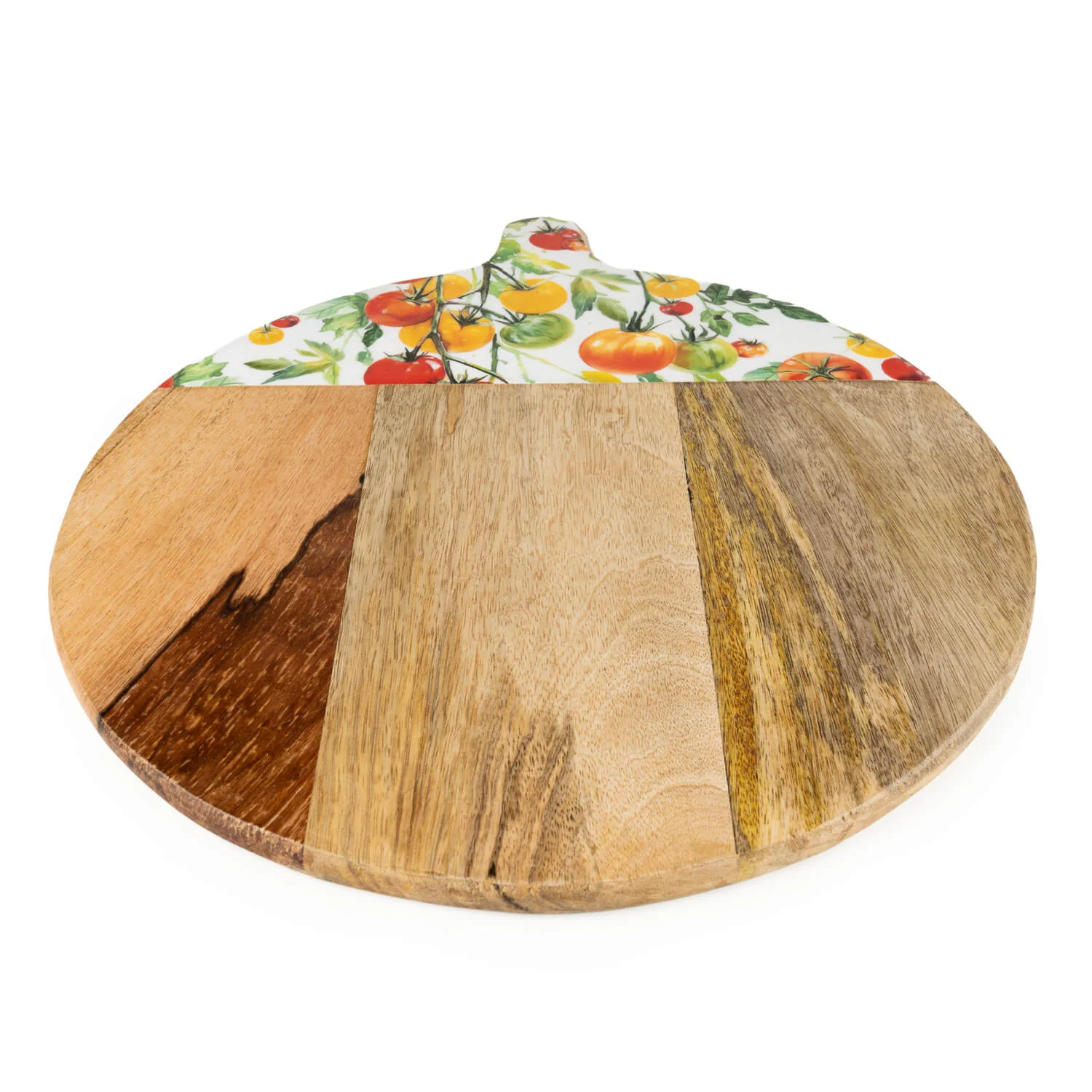 Candlelight Mango Wood Pizza Board - Tomato - Image 2