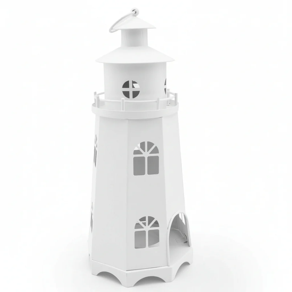 Candlelight Lighthouse Lantern - Matt White - Image 3