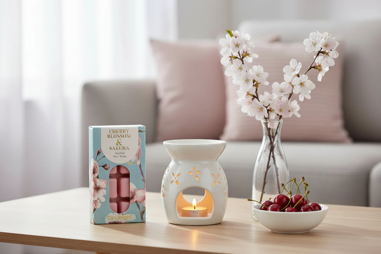 Candlelight Scented Wax Melts - Cherry Blossom & Sakura - Image 3