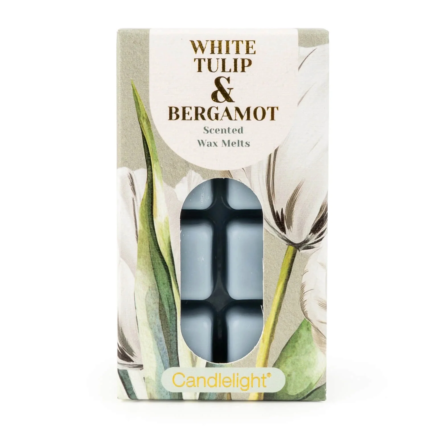 Candlelight Scented Wax Melts - White Tulip & Bergamot