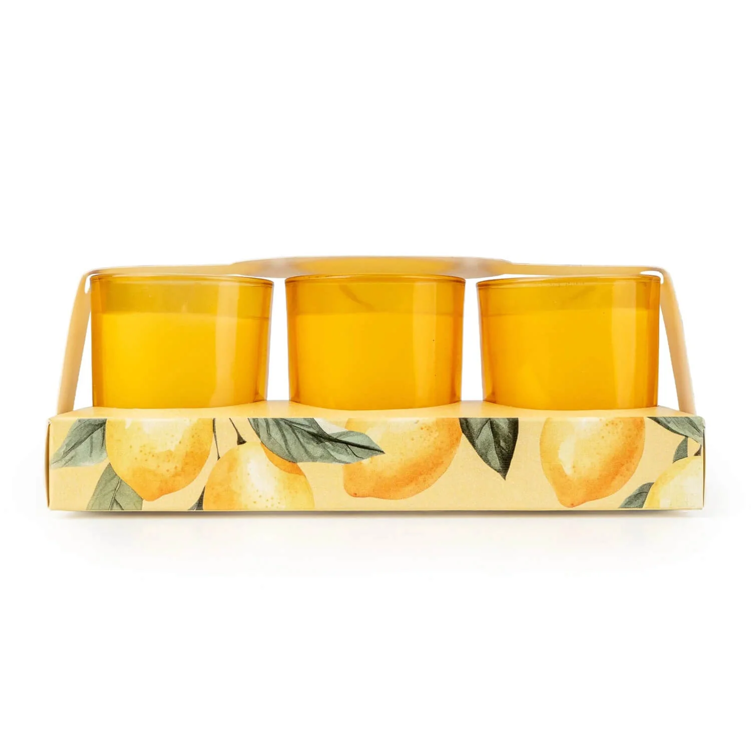 Candlelight Set Of 3 Scented Votive Candles - Sweet Lemon & Rosemary - Image 2