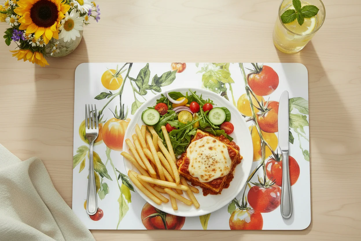 Candlelight Set Of 4 Placemats - Tomato - Image 4
