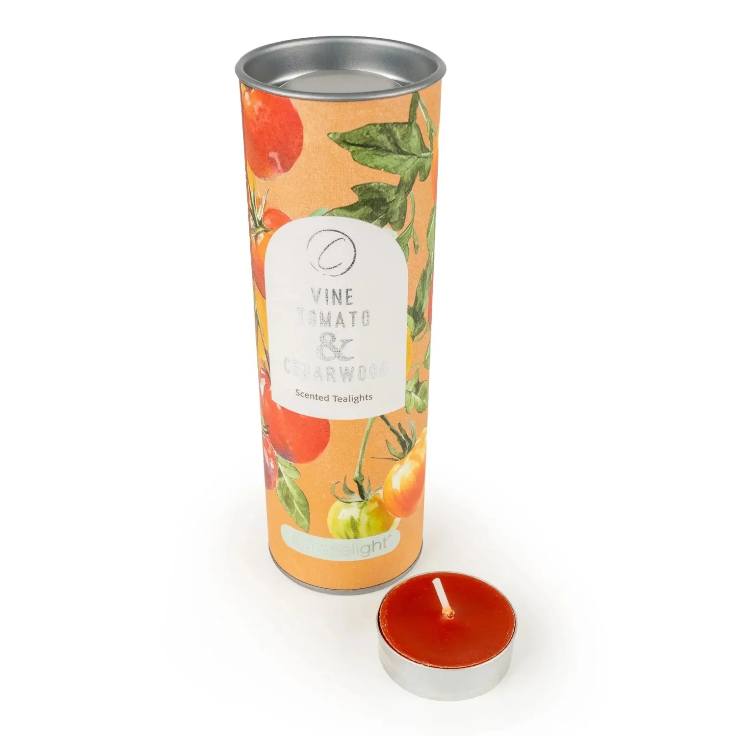 Candlelight Set Of 9 Scented Tealights - Vine Tomato & Cedarwood - Image 2