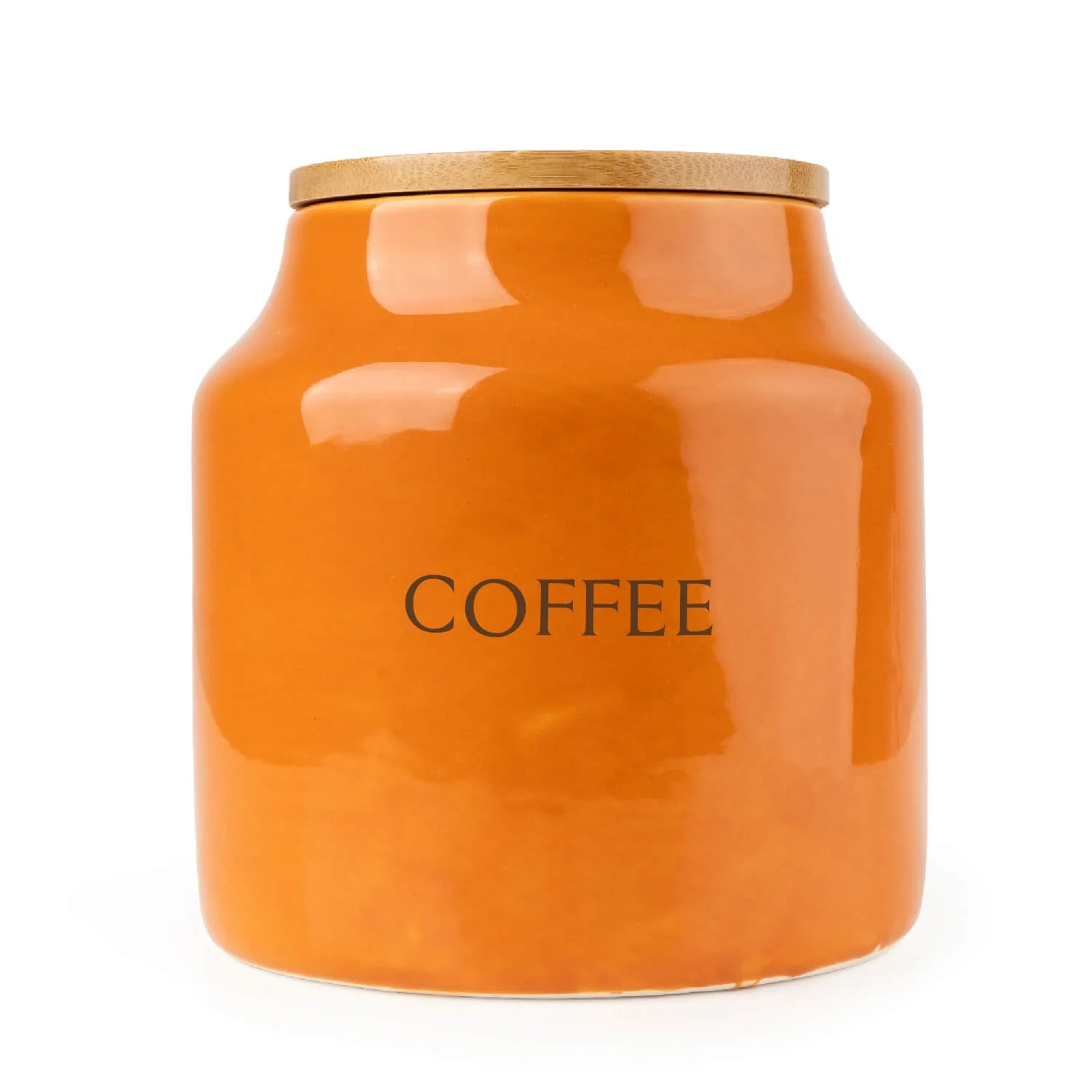 Candlelight Tomato Coffee Storage Jar - Orange