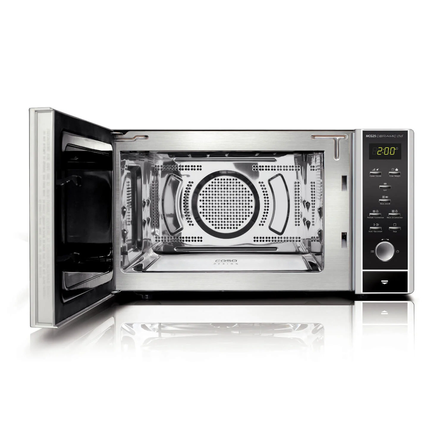 Caso Design MCG25 Ceramic Chef 3-in-1 Microwave - Image 2