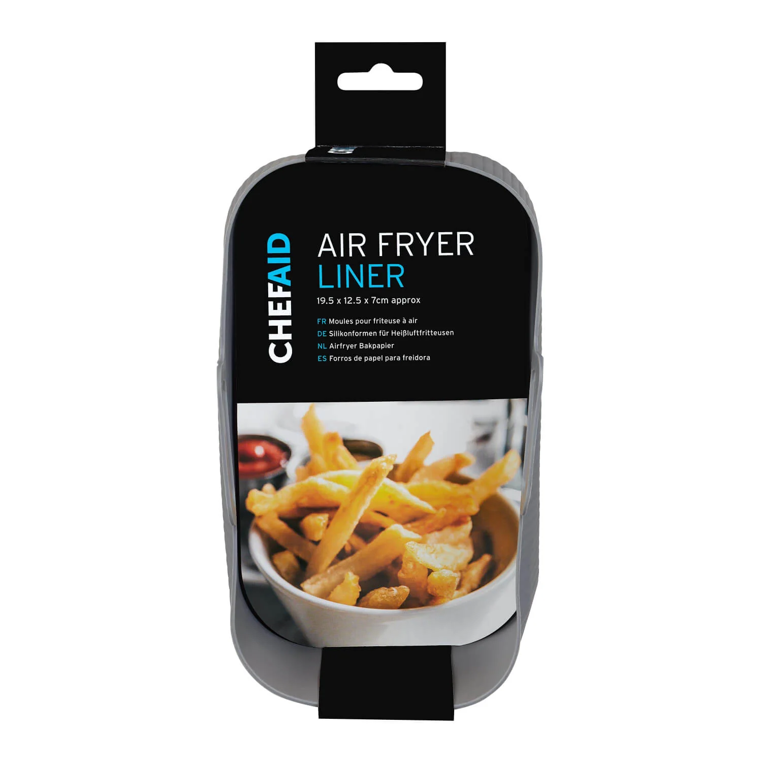 ChefAid Rectanglular Silicone Air Fryer Liner - 19.5cm x 12cm - Image 4