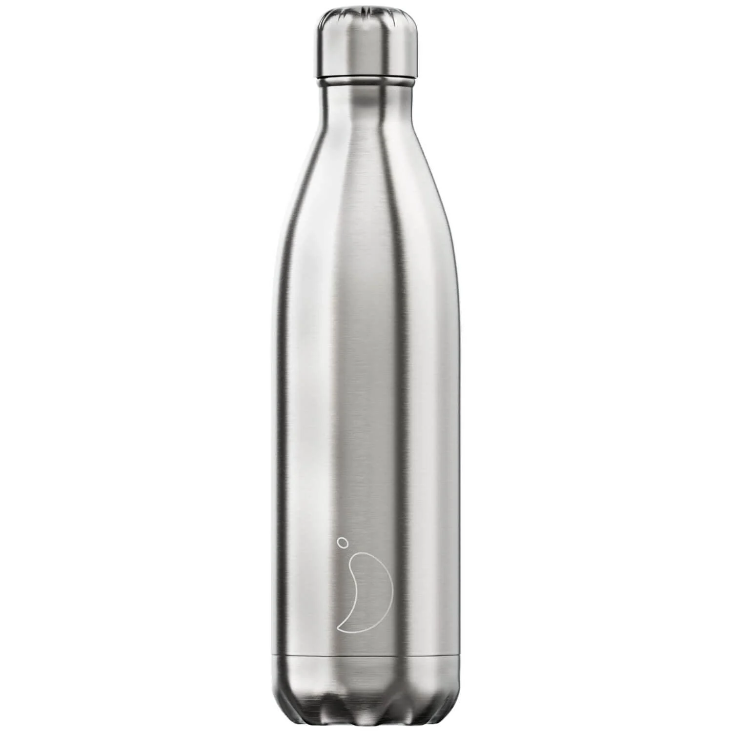 Chilly's 750ml Stainless Steel Reusable Water Bottle - Silver