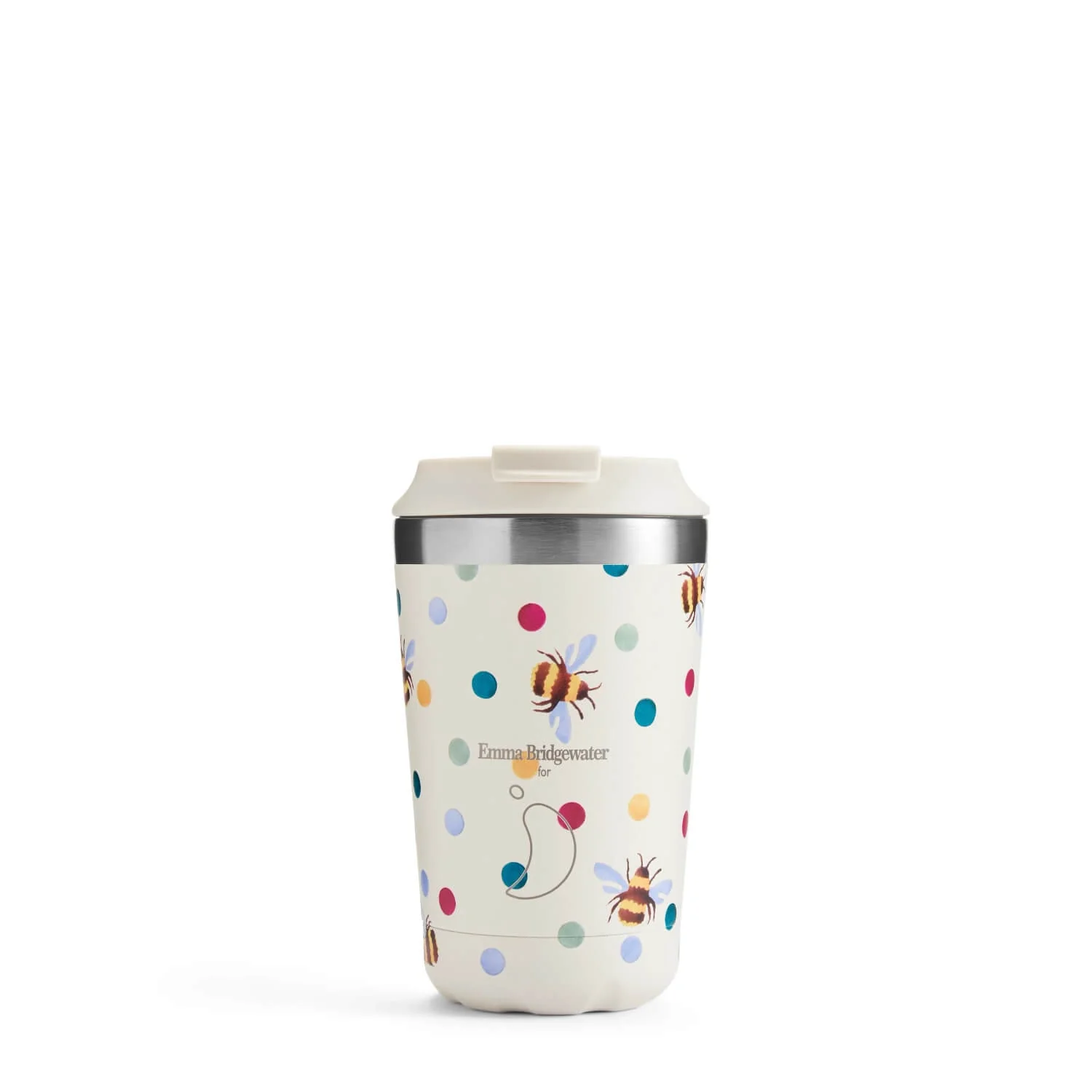 Chilly's Emma Bridgewater 340ml Coffee Cup - Polka Dot & Bees
