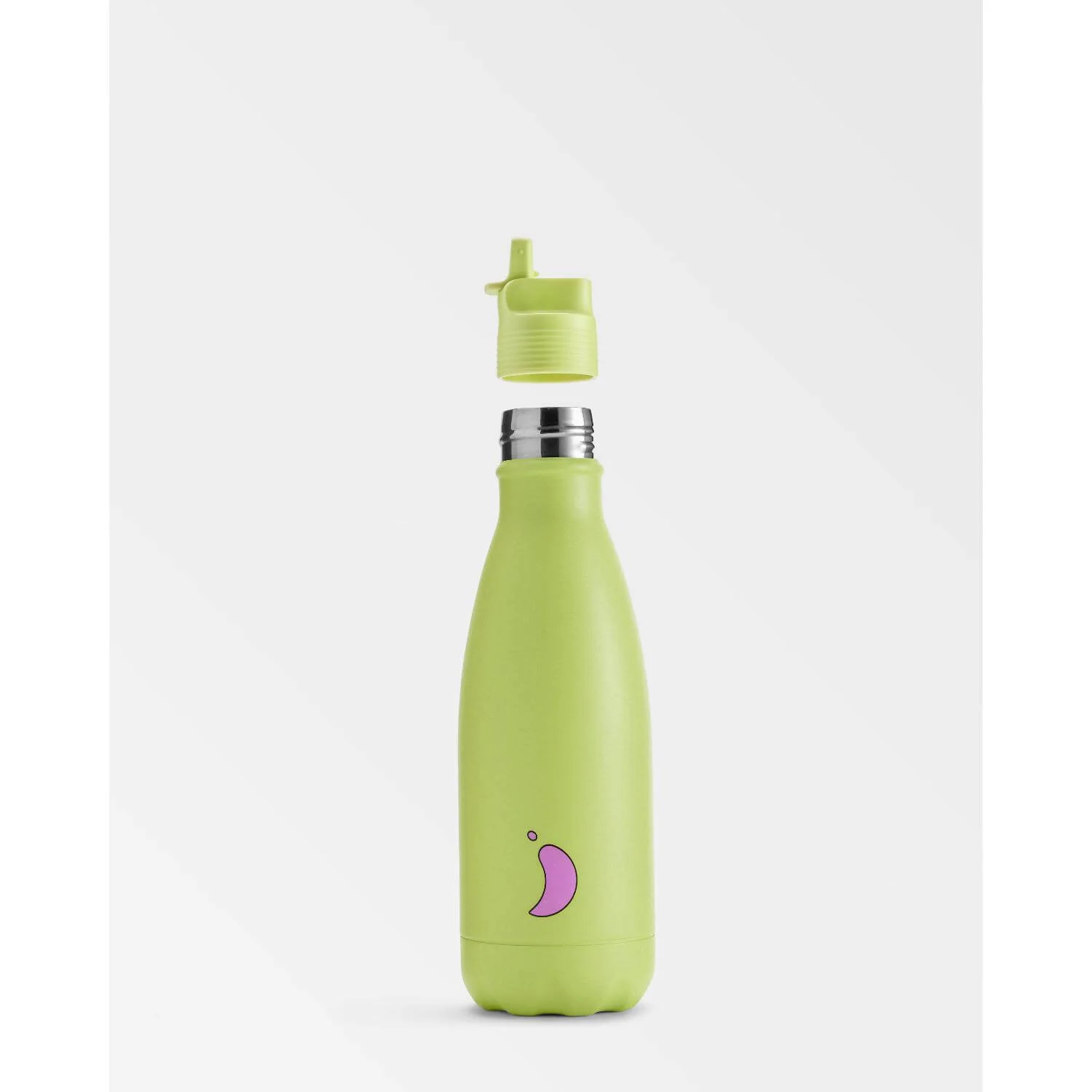 Chilly's Original Kids 350ml Reusable Water Bottle - Lime - Image 3