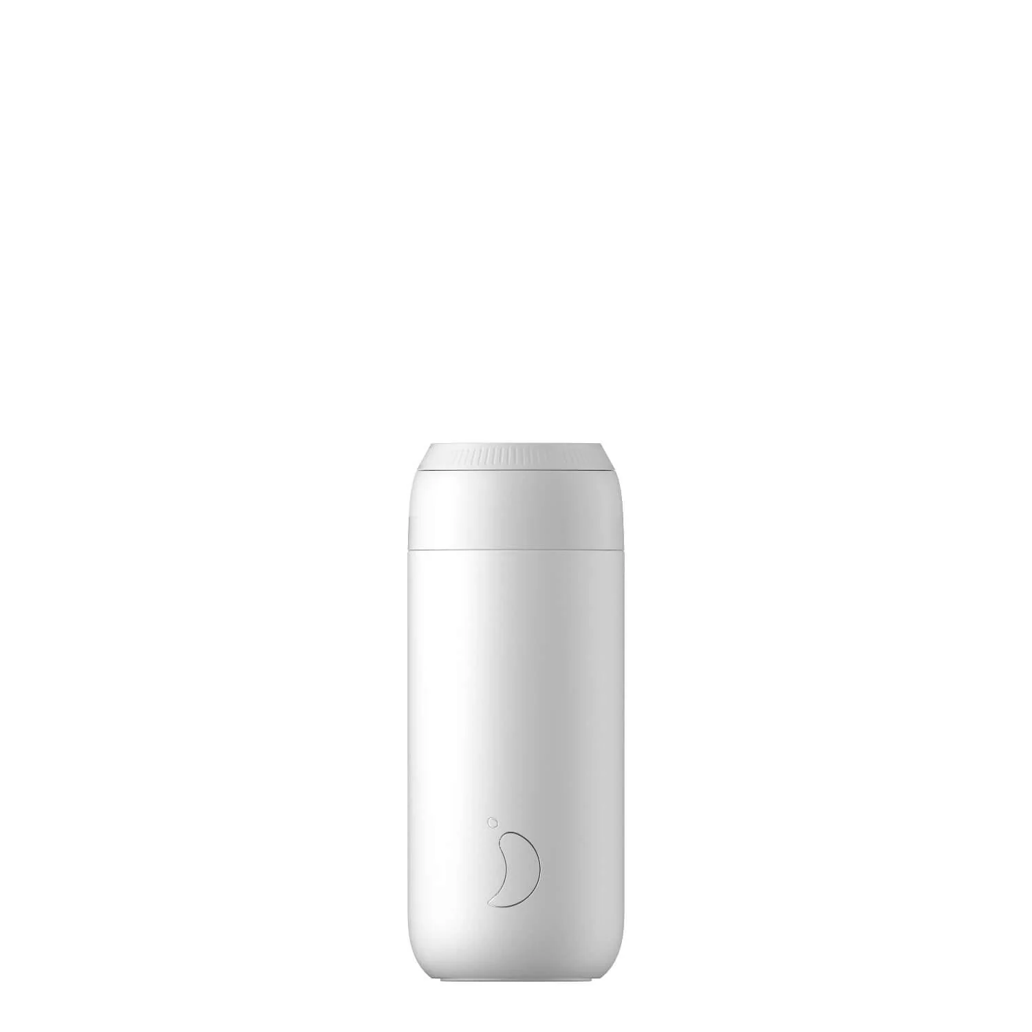 Chilly's Series 2 Reusable Water Bottle, Coffee Cup & Cleaning Brush Set - Arctic White - Image 3