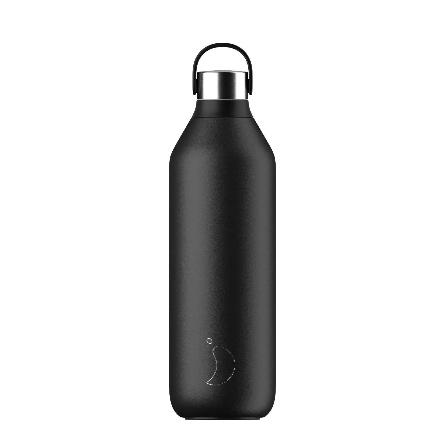 Chilly's Series 2 1 Litre Reusable Water Bottle & 50cl Coffee Cup Set - Abyss Black - Image 2