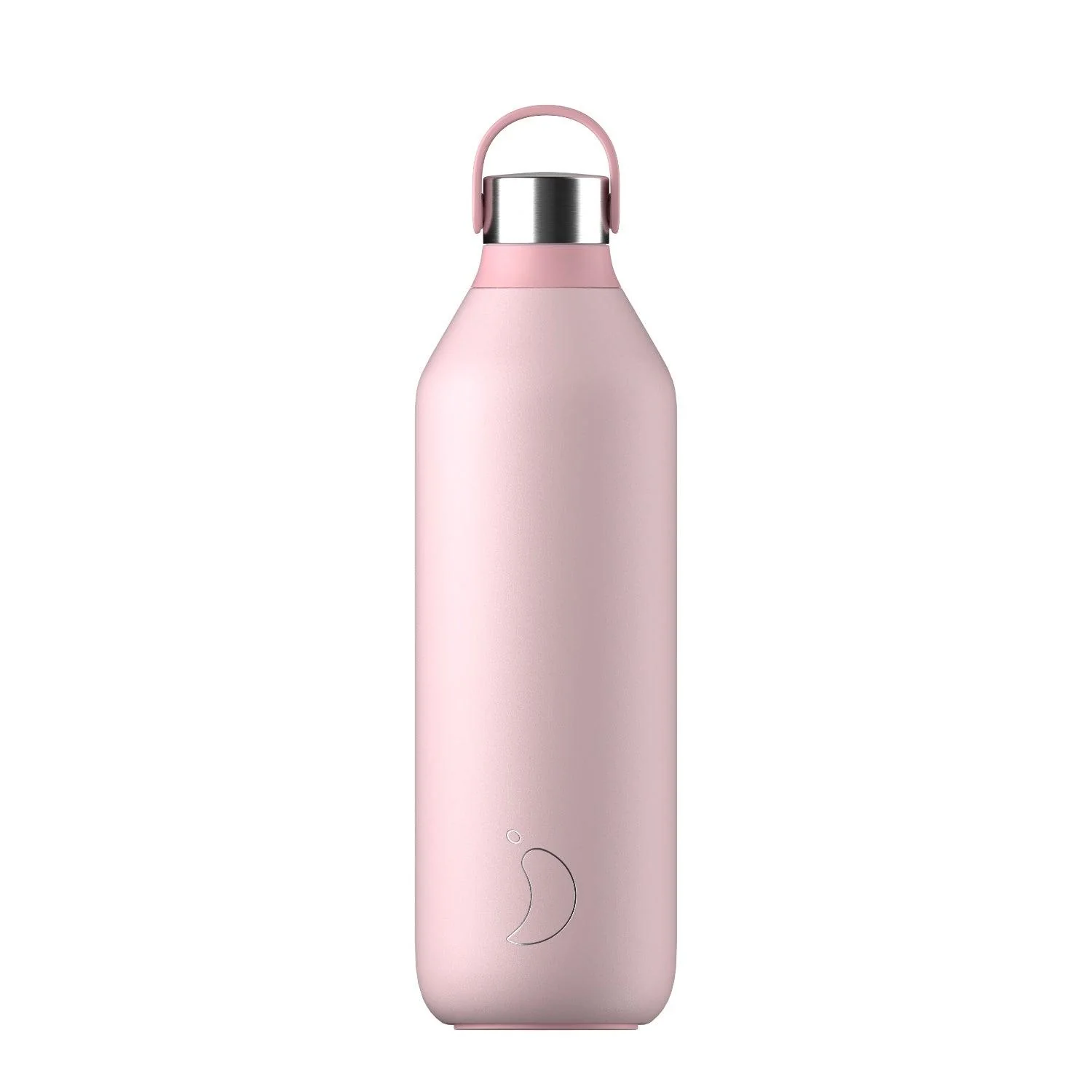 Chilly's Series 2 1 Litre Reusable Water Bottle & 50cl Coffee Cup Set - Blush Pink - Image 2