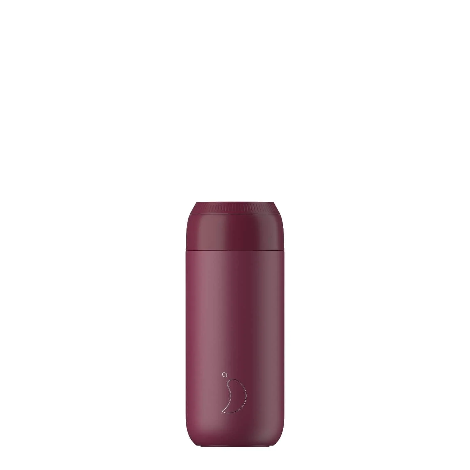 Chilly's Series 2 1 Litre Reusable Water Bottle & 50cl Coffee Cup Set - Plum Red - Image 3