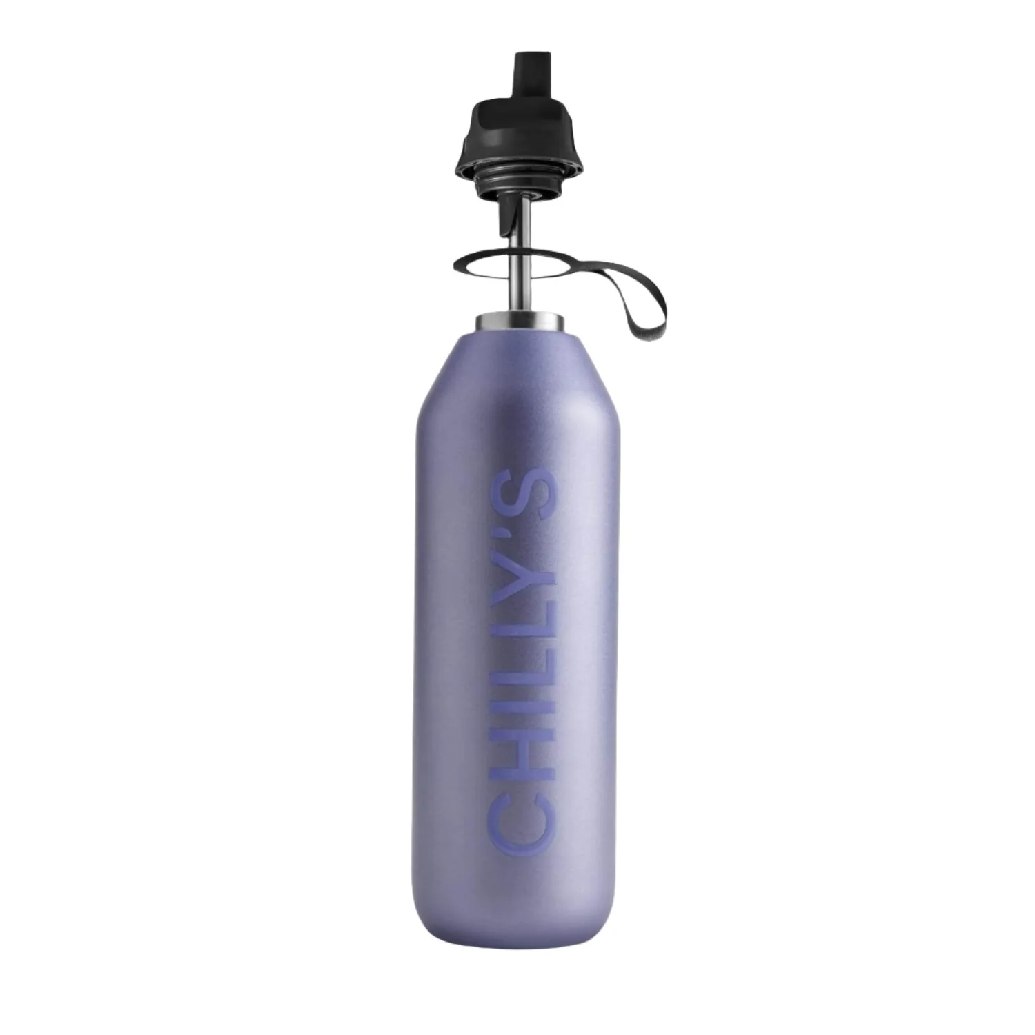 Chilly's Series 2 1-Litre Flip Reusable Water Bottle - Matte Metallic Lavender - Image 2