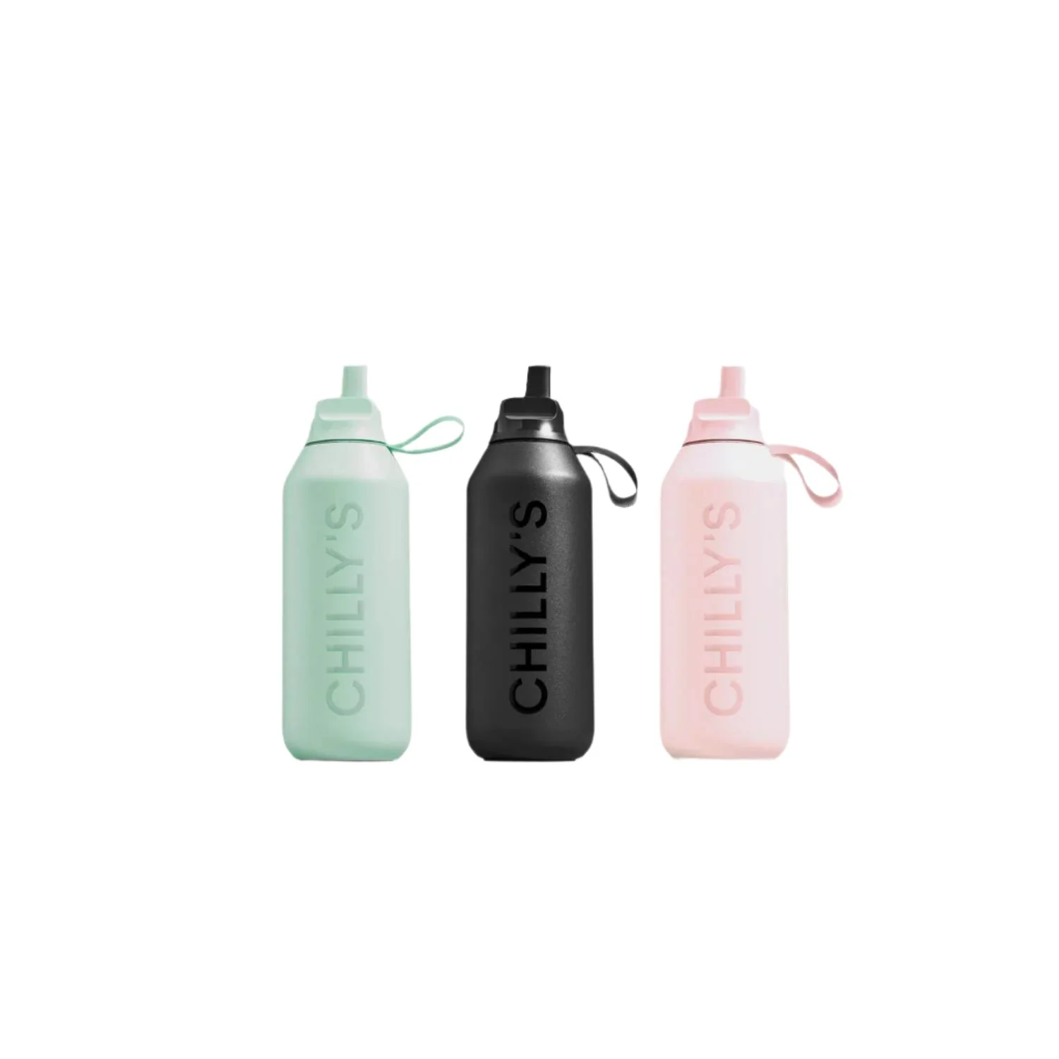 Chilly's Series 2 1-Litre Flip Reusable Water Bottle - Abyss Black - Image 6