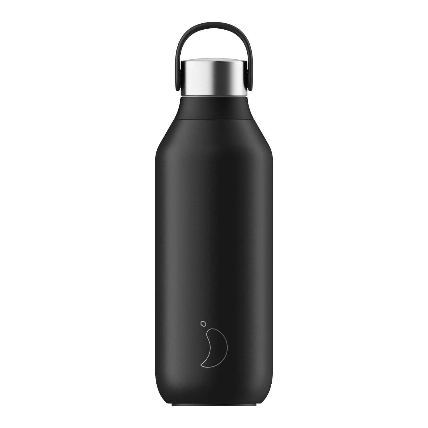 Chilly's Series 2 500ml Hydration Reusable Water Bottle & 34cl Coffee Cup Set - Abyss Black - Image 2