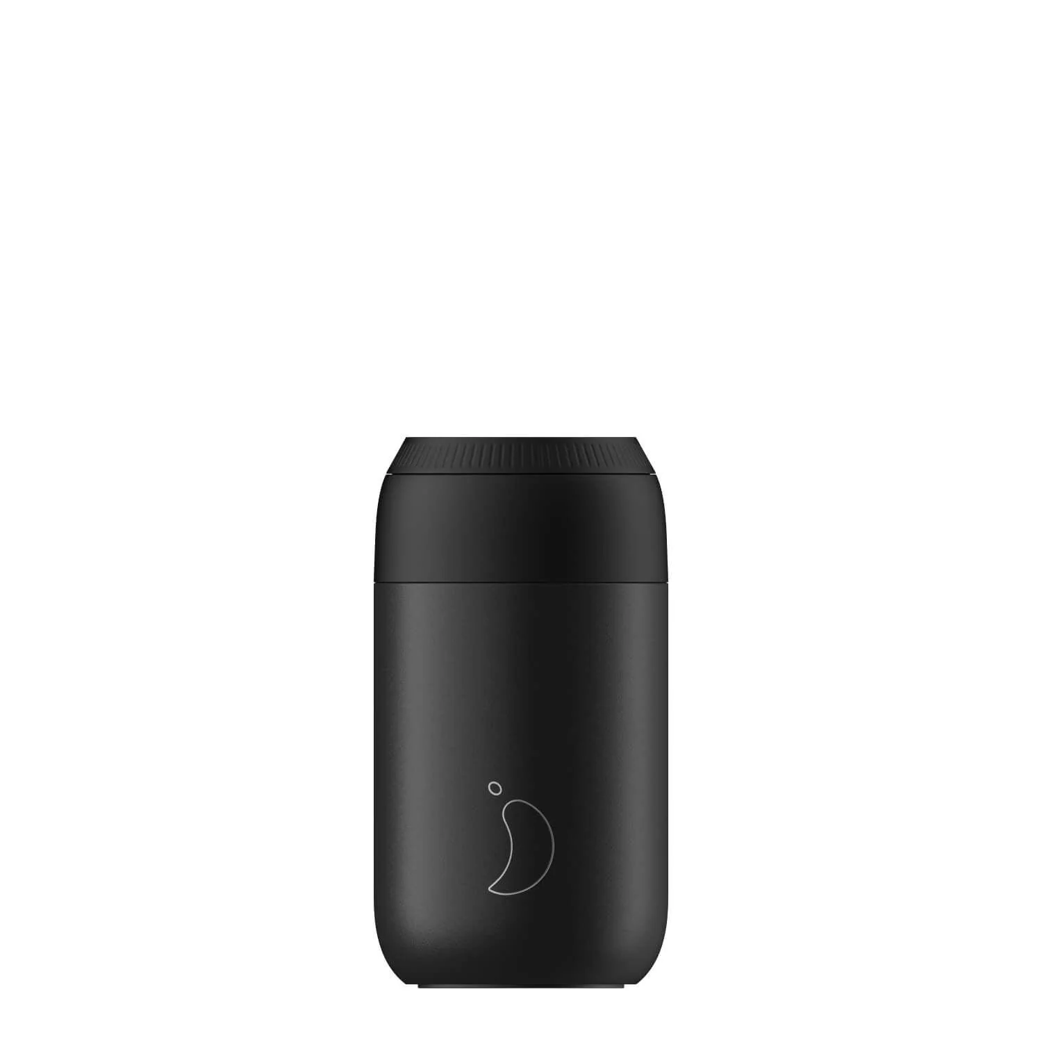 Chilly's Series 2 500ml Hydration Reusable Water Bottle & 34cl Coffee Cup Set - Abyss Black - Image 3