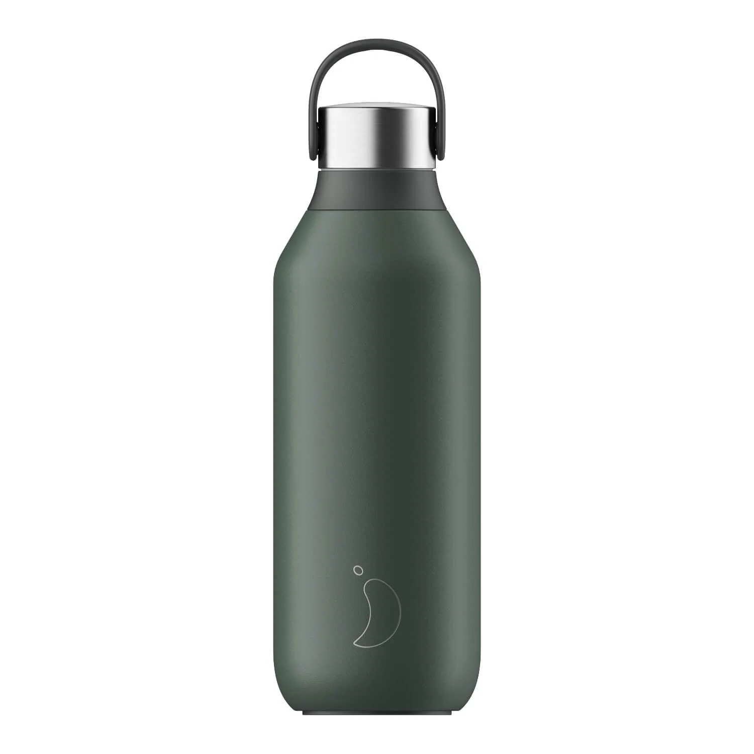 Chilly's Series 2 500ml Hydration Reusable Water Bottle & 34cl Coffee Cup Set - Pine Green - Image 2