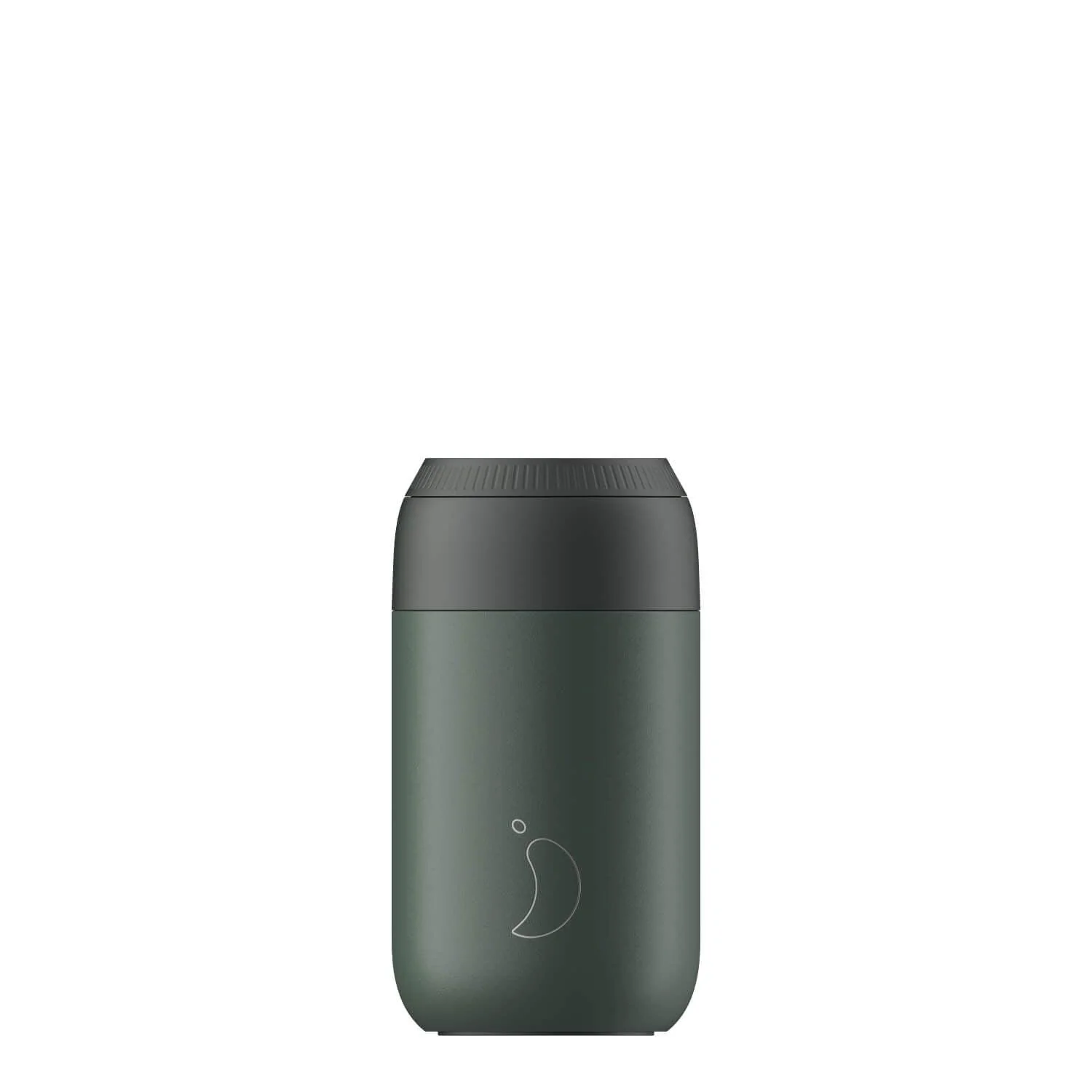 Chilly's Series 2 500ml Hydration Reusable Water Bottle & 34cl Coffee Cup Set - Pine Green - Image 3