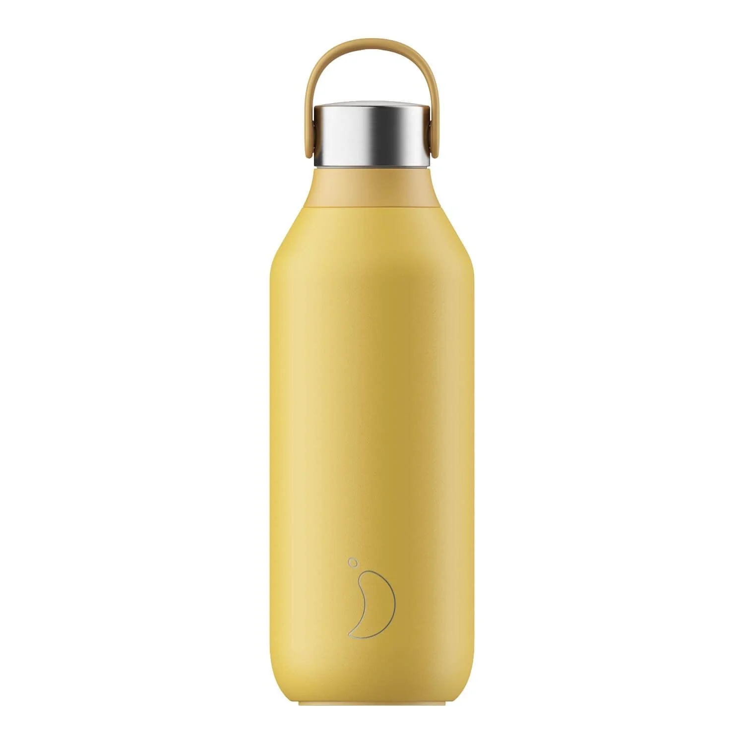 Chilly's Series 2 500ml Hydration Reusable Water Bottle & 34cl Coffee Cup Set - Pollen Yellow - Image 2