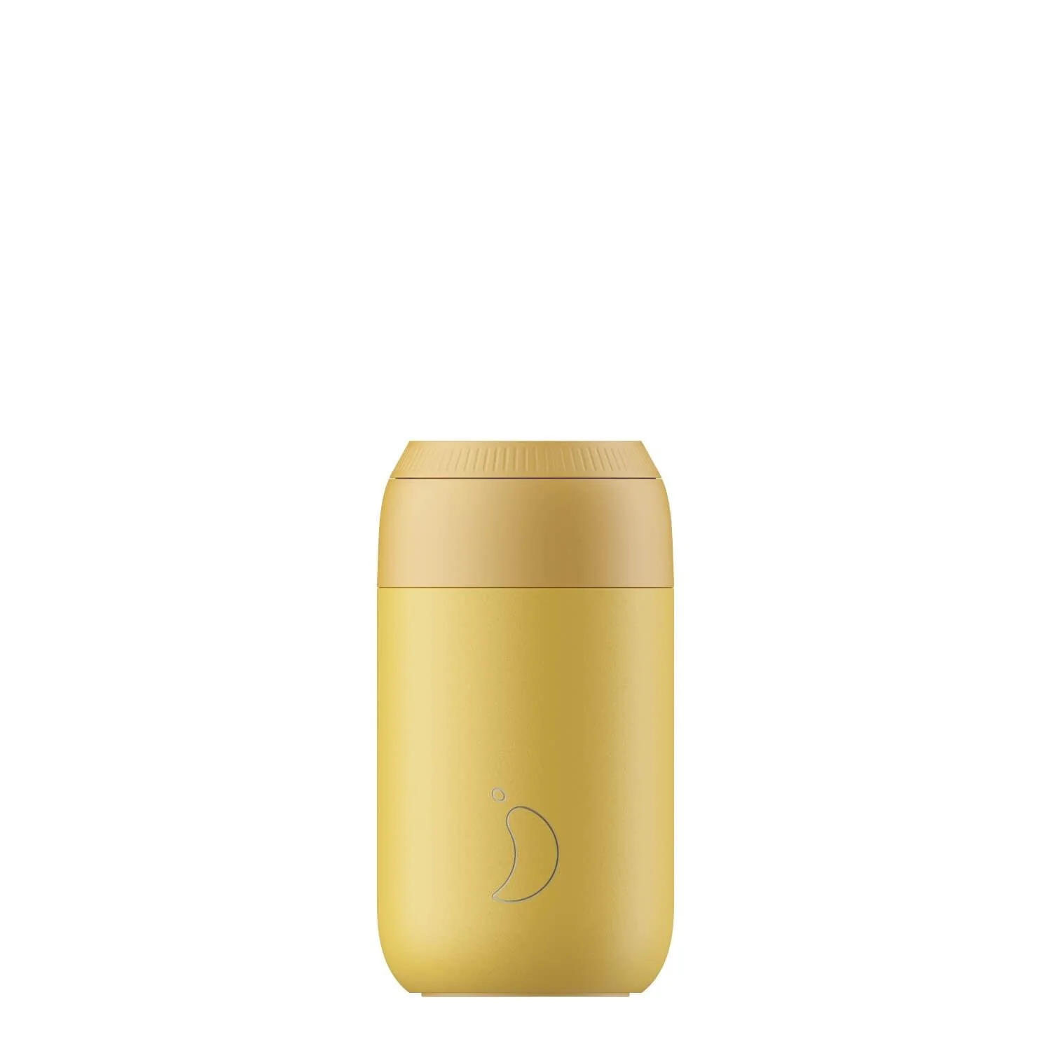 Chilly's Series 2 500ml Hydration Reusable Water Bottle & 34cl Coffee Cup Set - Pollen Yellow - Image 3