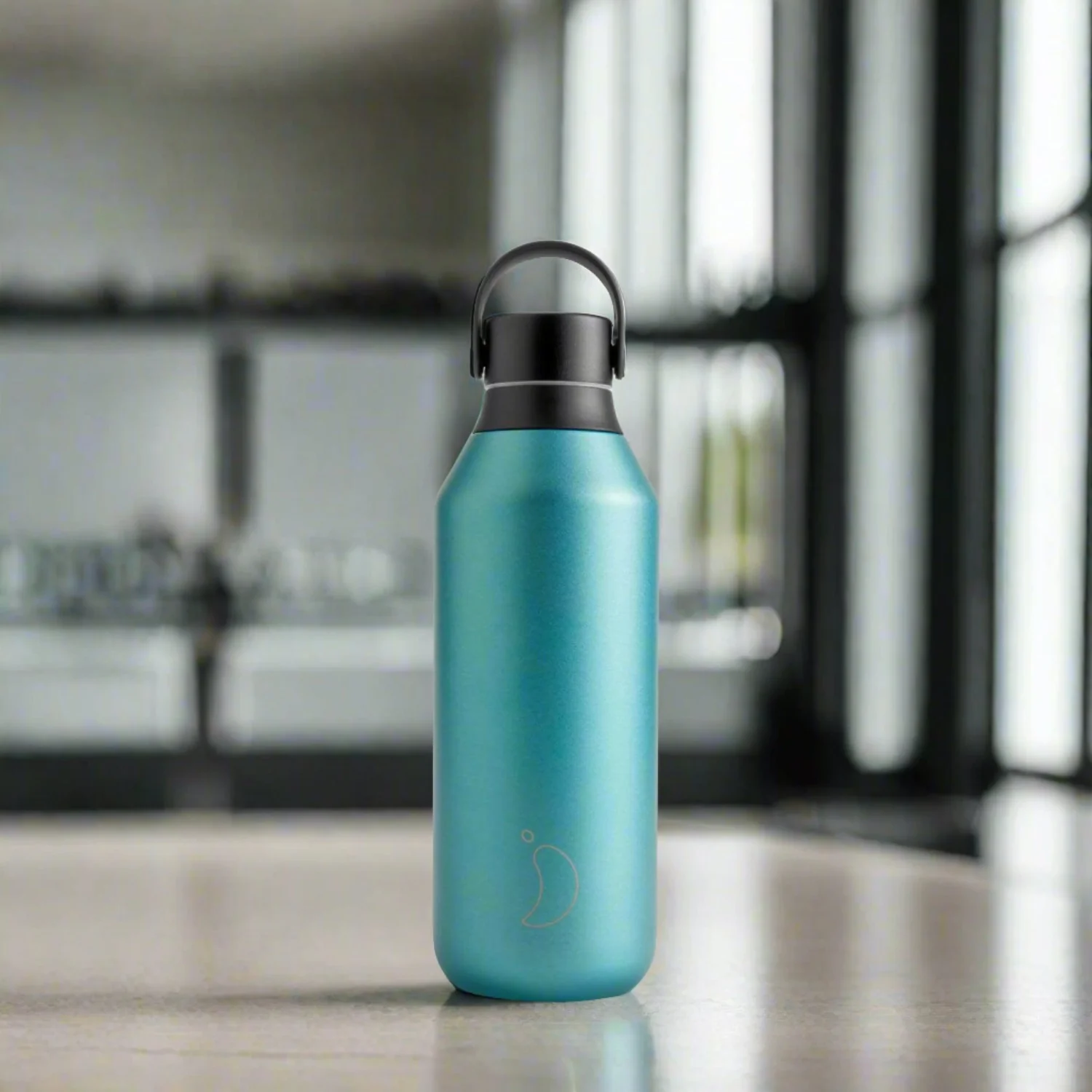 Chilly's Series 2 500ml Reusable Water Bottle - Matte Metallic Atlantis - Image 2