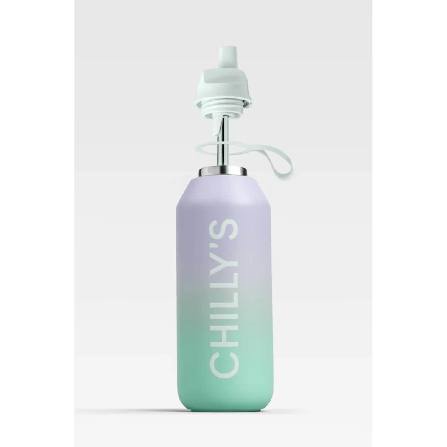 Chilly's Series 2 Flip Reusable Water Bottle - Morning Haze - Image 2