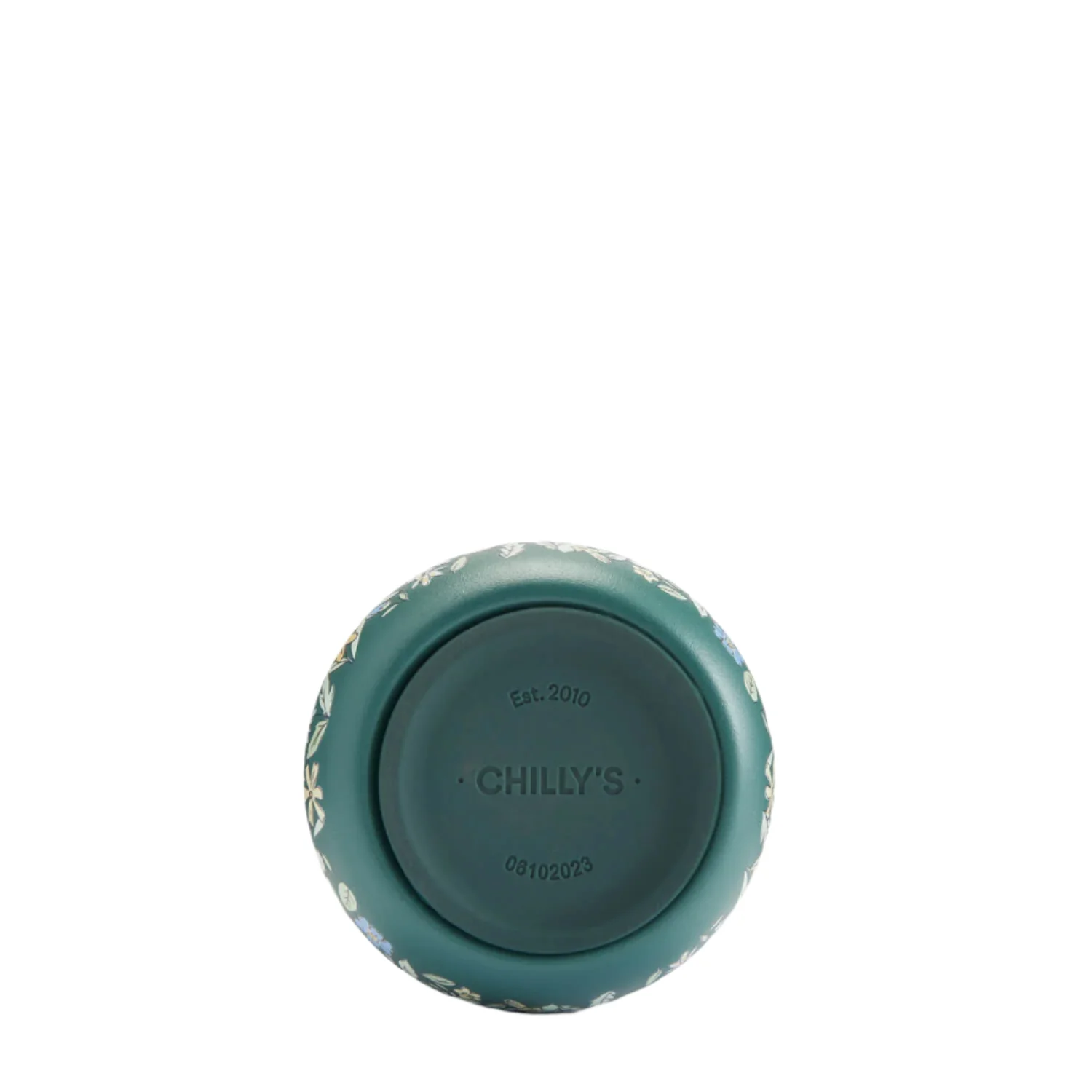 Chilly's Series 2 Liberty 500ml Reusable Water Bottle - Summer Sprigs - Pine Green - Image 5