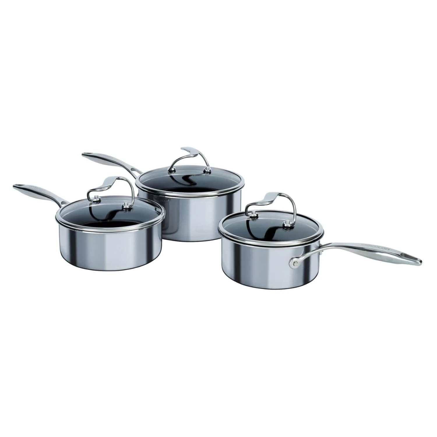 Circulon C-Series SteelShield Non-Stick Saucepan Set With Lid - 3 Piece