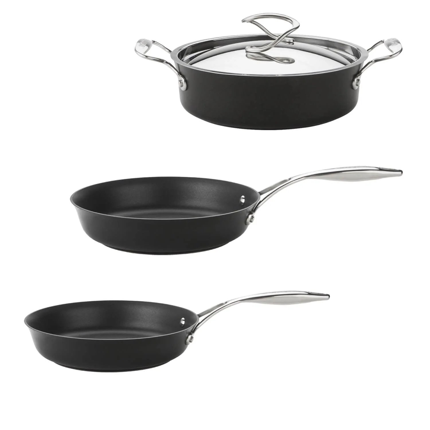 Circulon Style Hard Anodised Non-Stick Cookware Set - 3 Piece