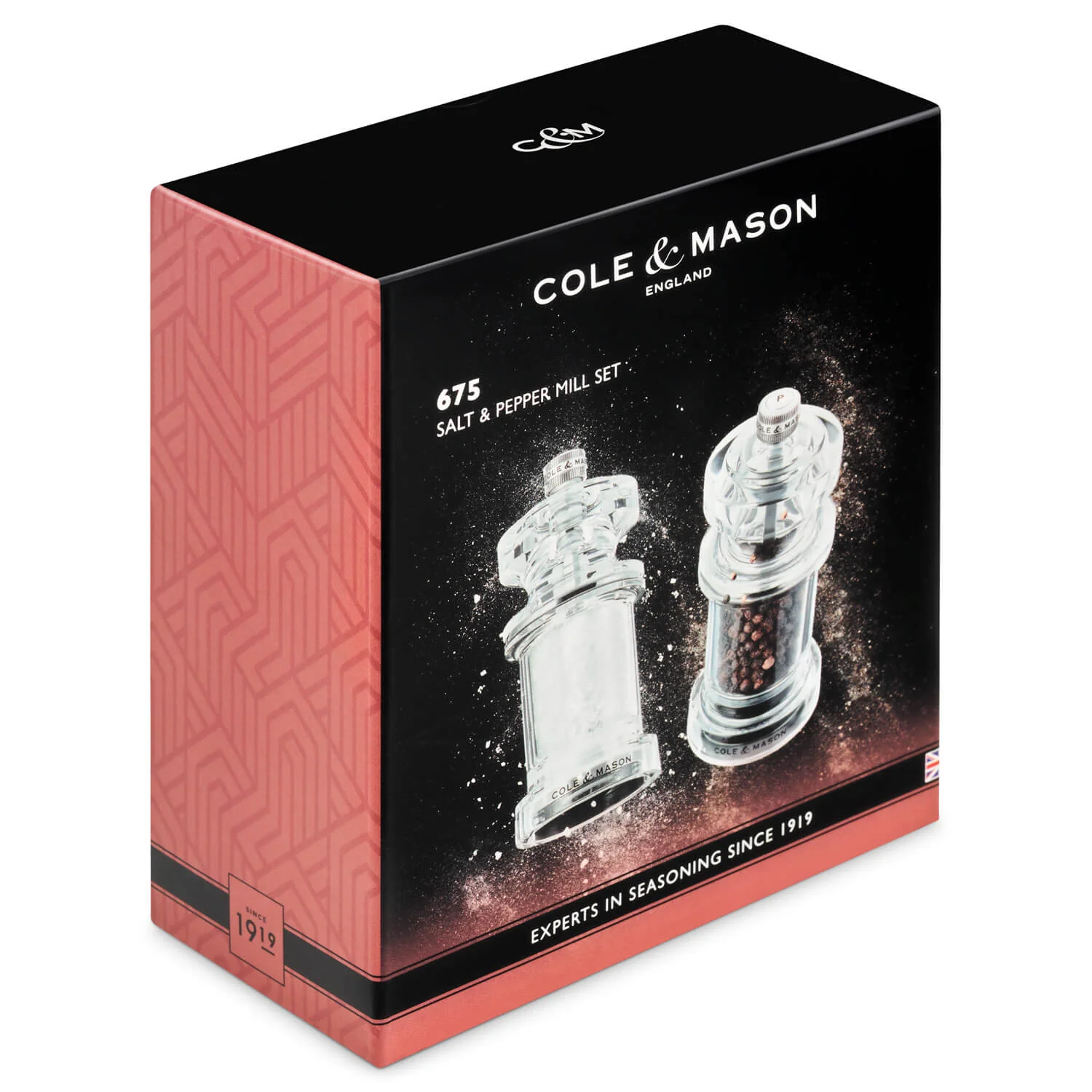 Cole & Mason 675 11.8cm Acrylic Salt & Pepper Mill Set - Image 4