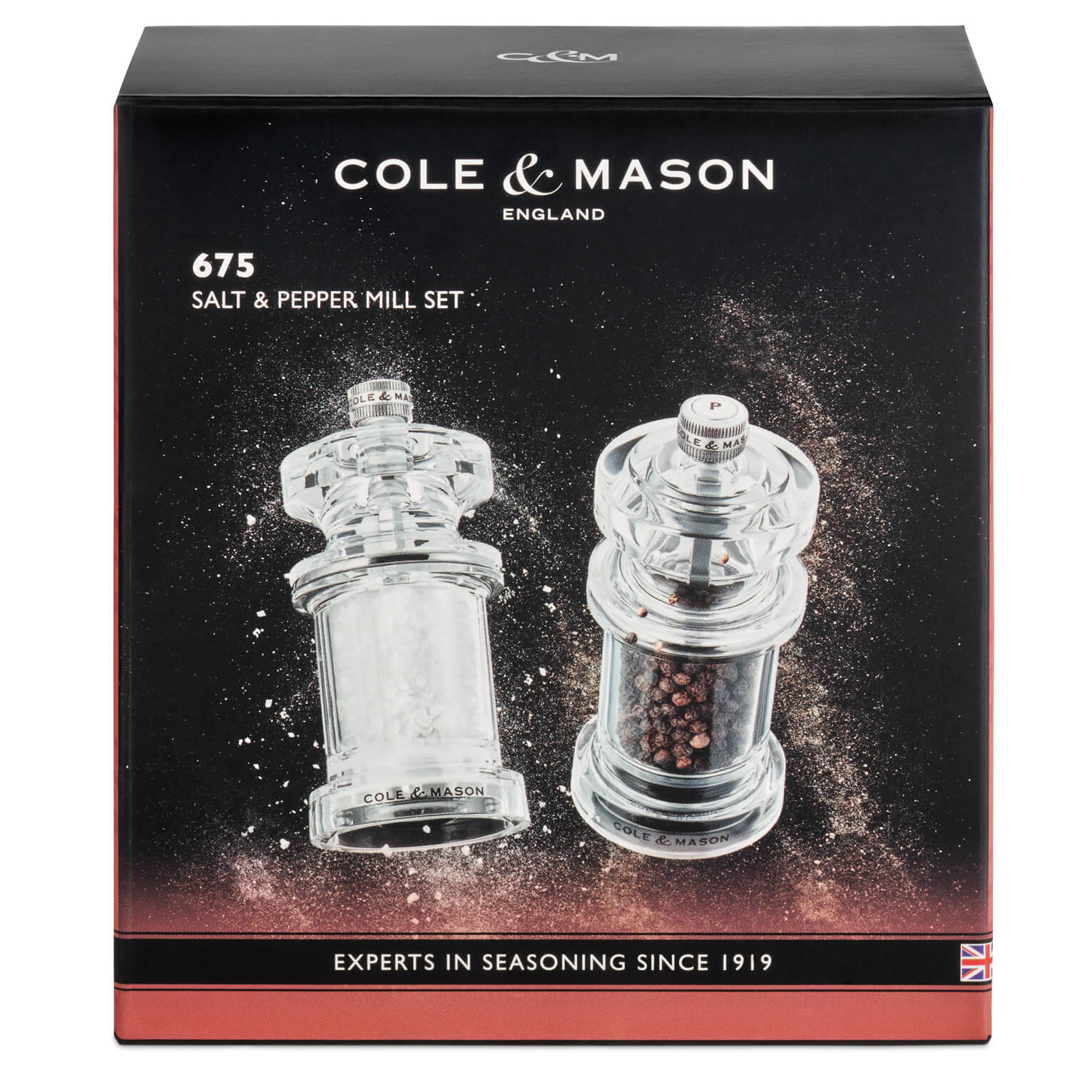 Cole & Mason 675 11.8cm Acrylic Salt & Pepper Mill Set - Image 8