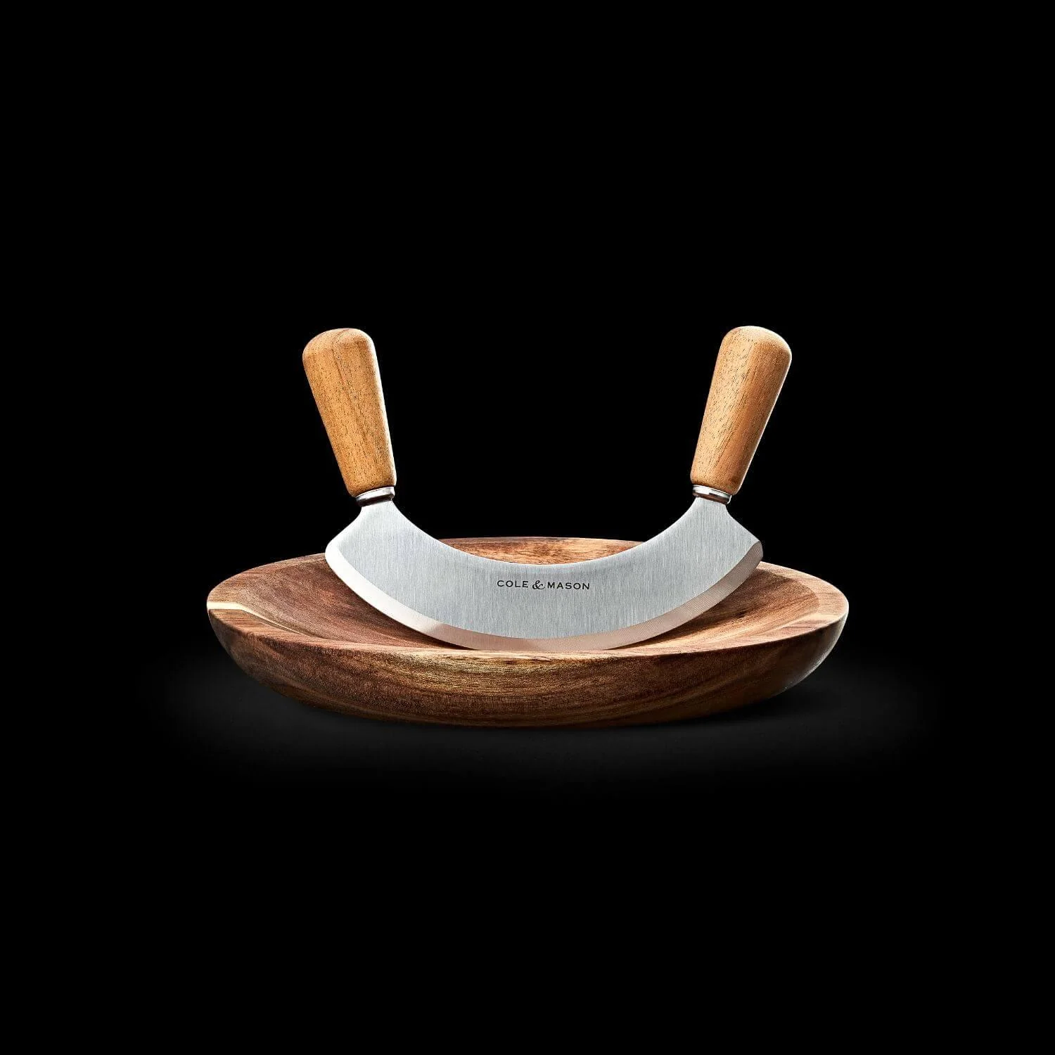 Cole & Mason Ashden Hachoir Mezzaluna Acacia Chopping Board - Image 7