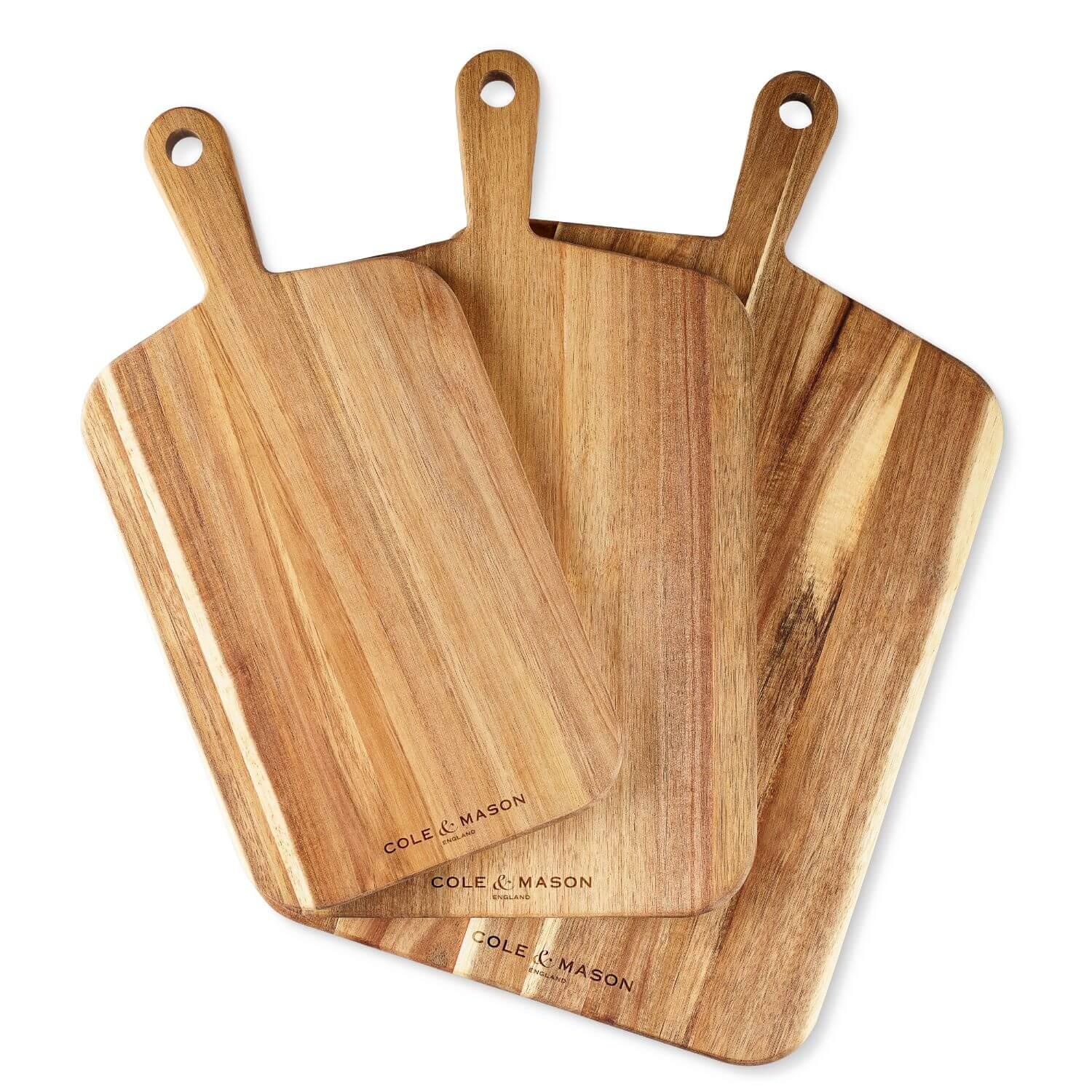 Cole & Mason Barkway Acacia Small Chopping Board With Handle - Image 10