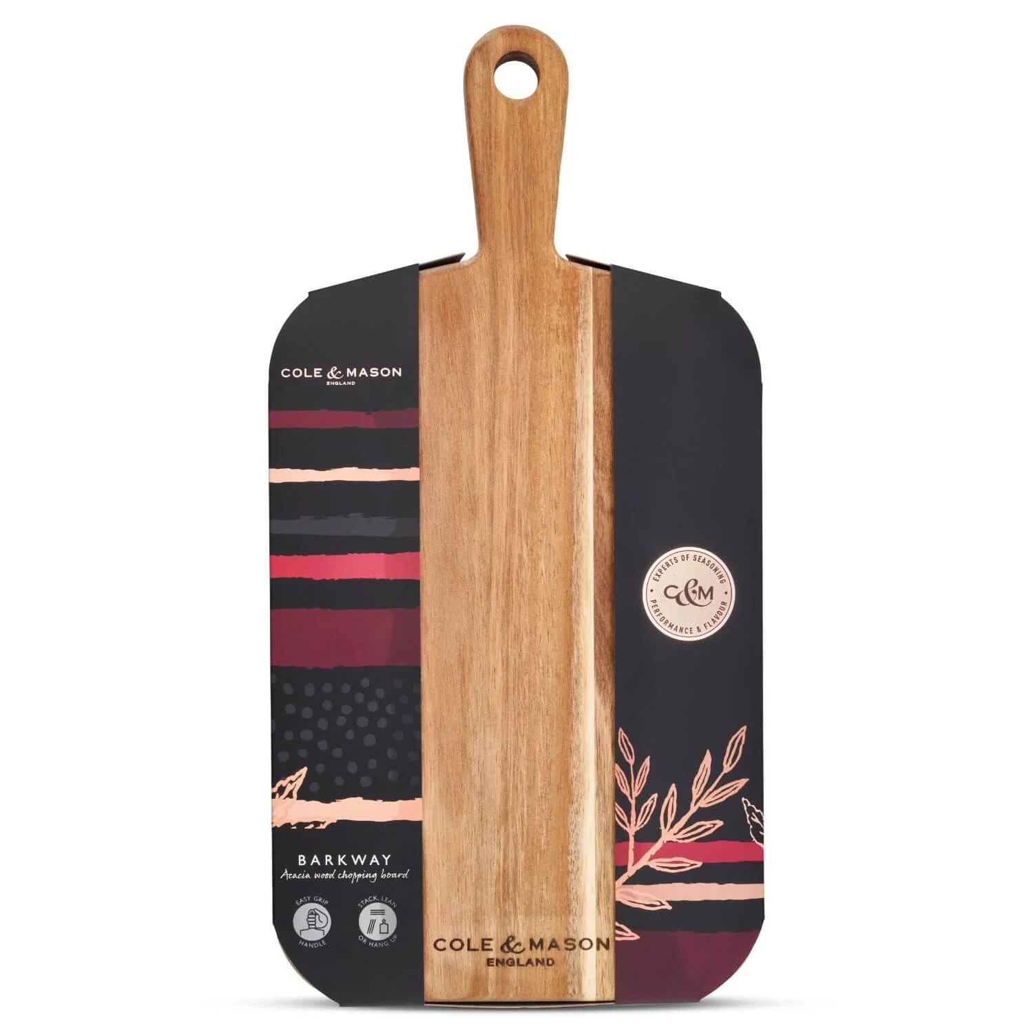 Cole & Mason Barkway Acacia Small Chopping Board With Handle - Image 3