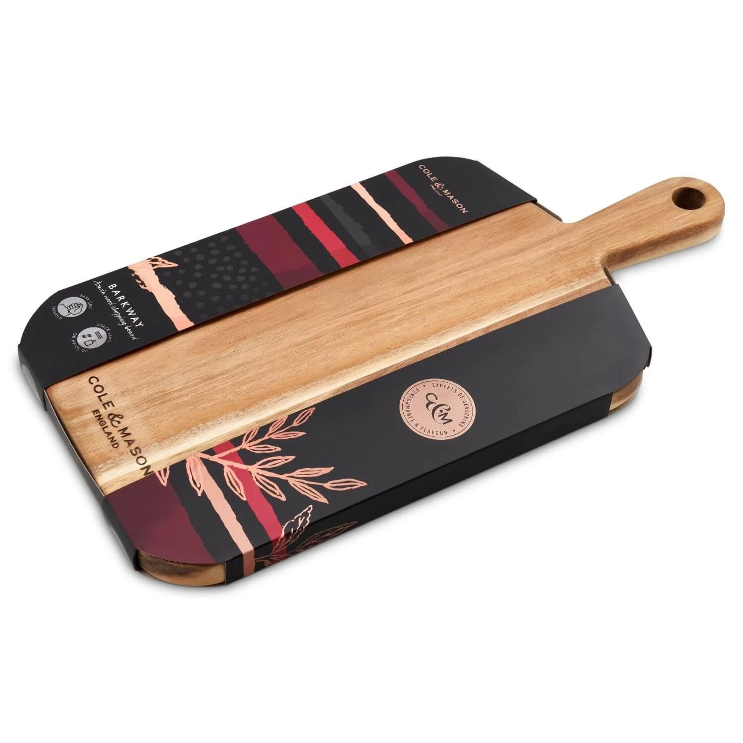 Cole & Mason Barkway Acacia Small Chopping Board With Handle - Image 4