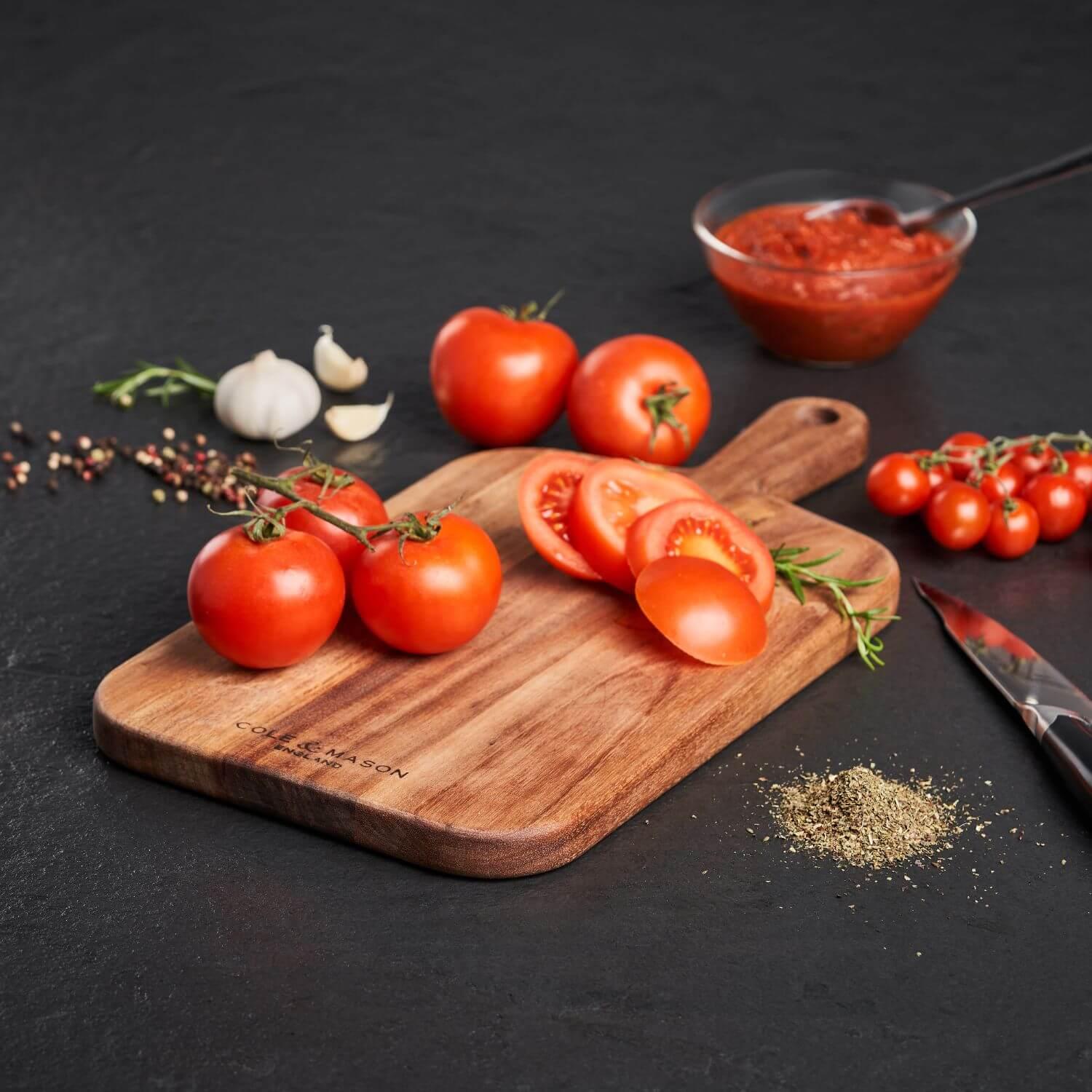 Cole & Mason Barkway Acacia Small Chopping Board With Handle - Image 8