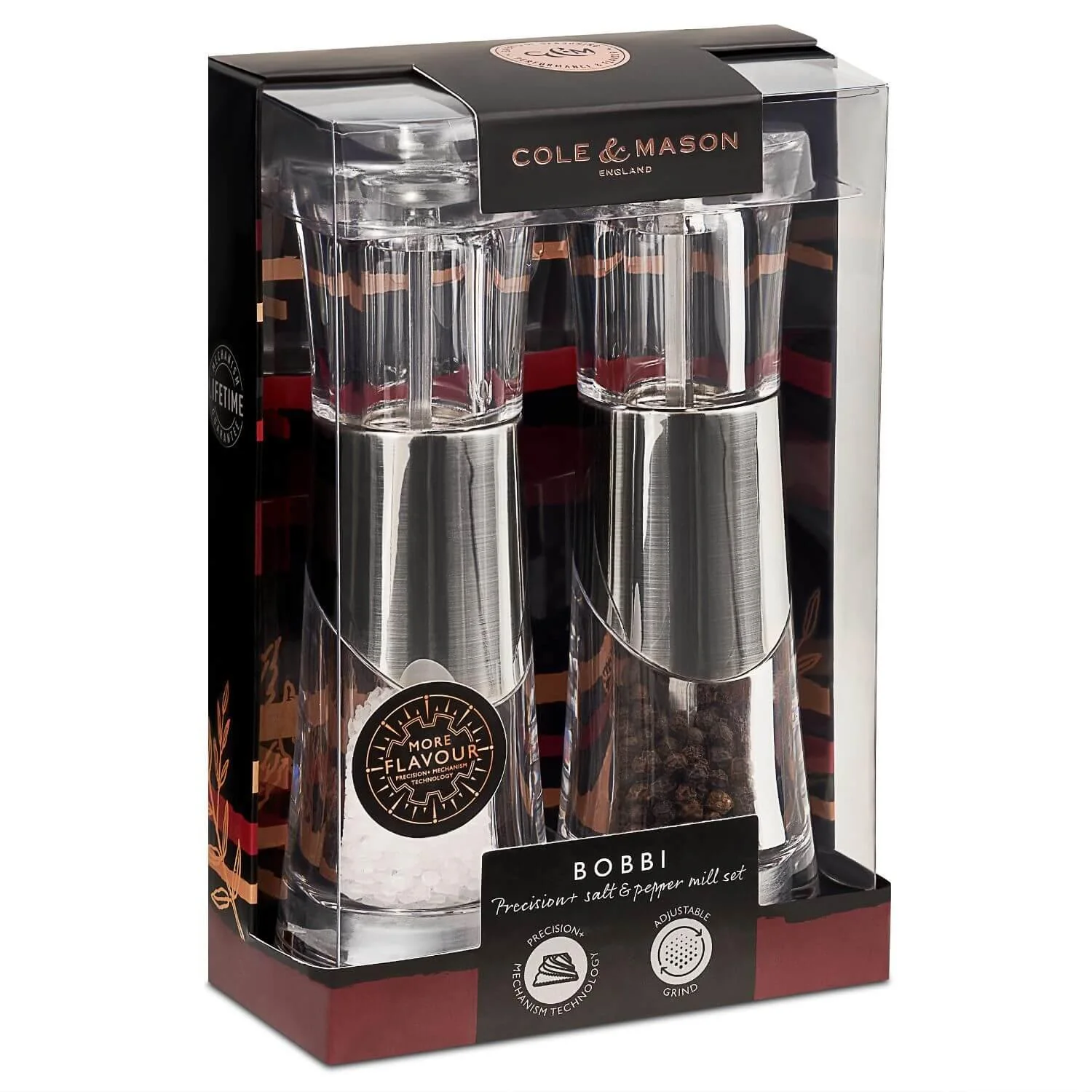 Cole & Mason Bobbi Salt & Pepper Mill Set - Image 2